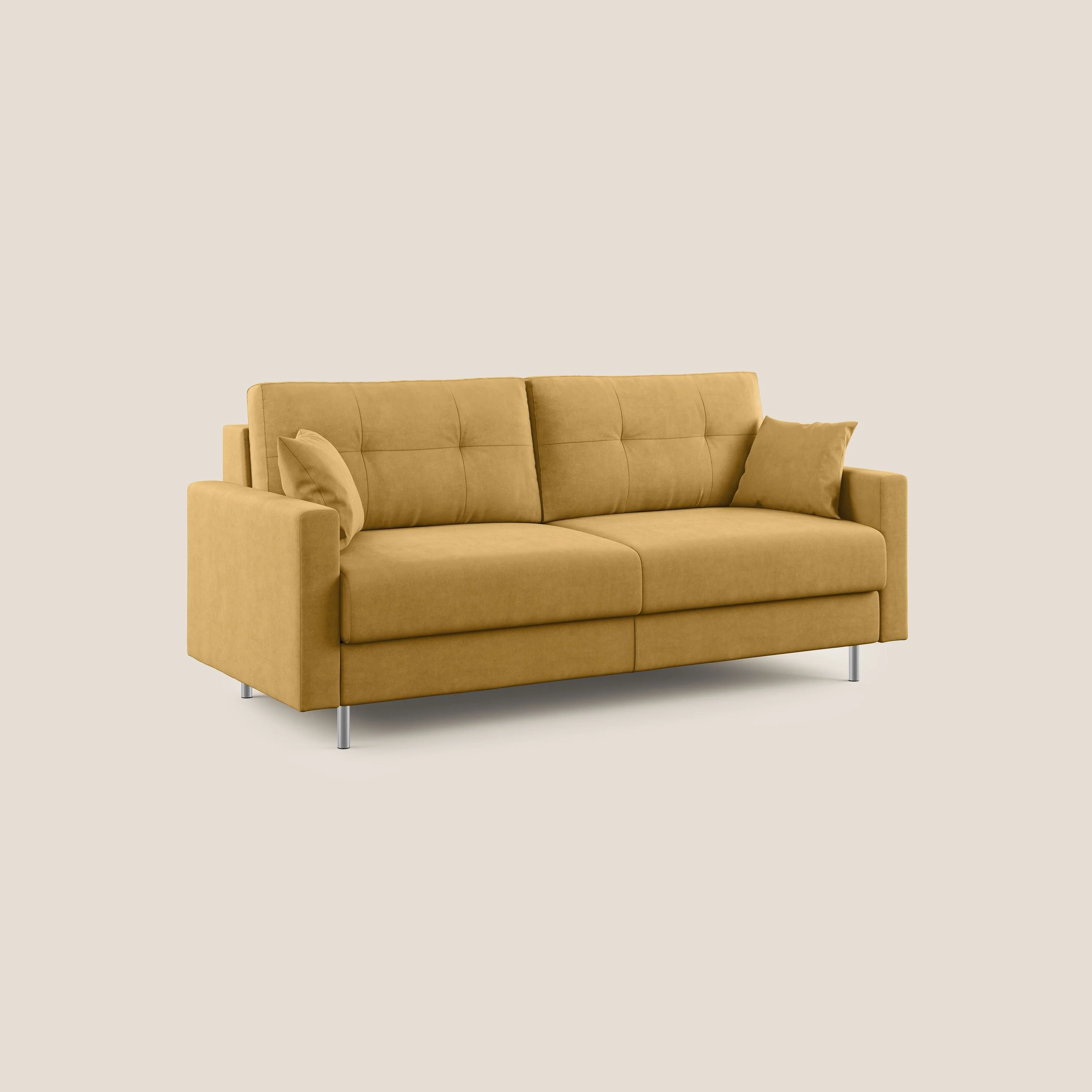 Megan canapé convertible en microfibre détachable T11 jaune - Image 3