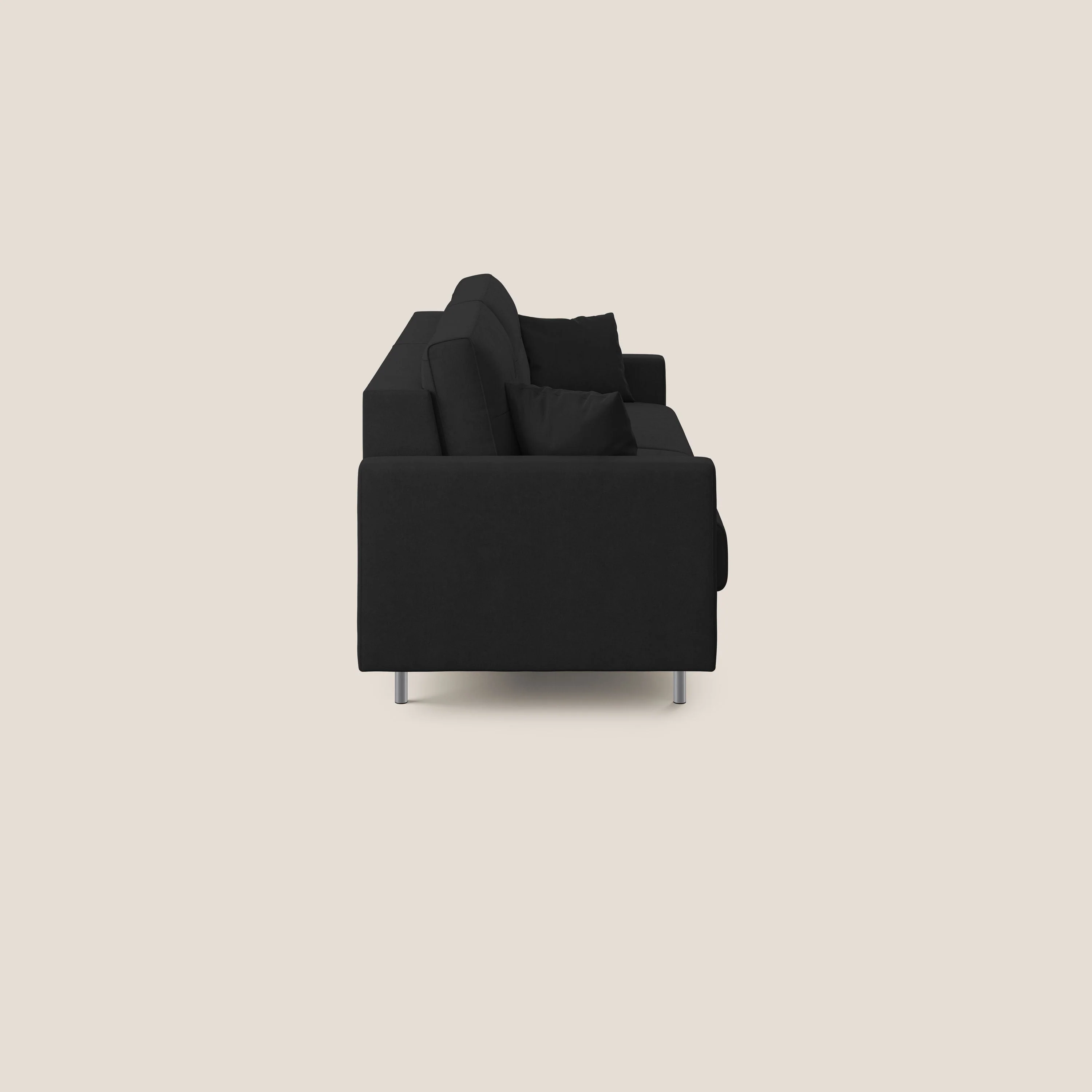 Megan canapé convertible en microfibre détachable T11 noir - Image 4