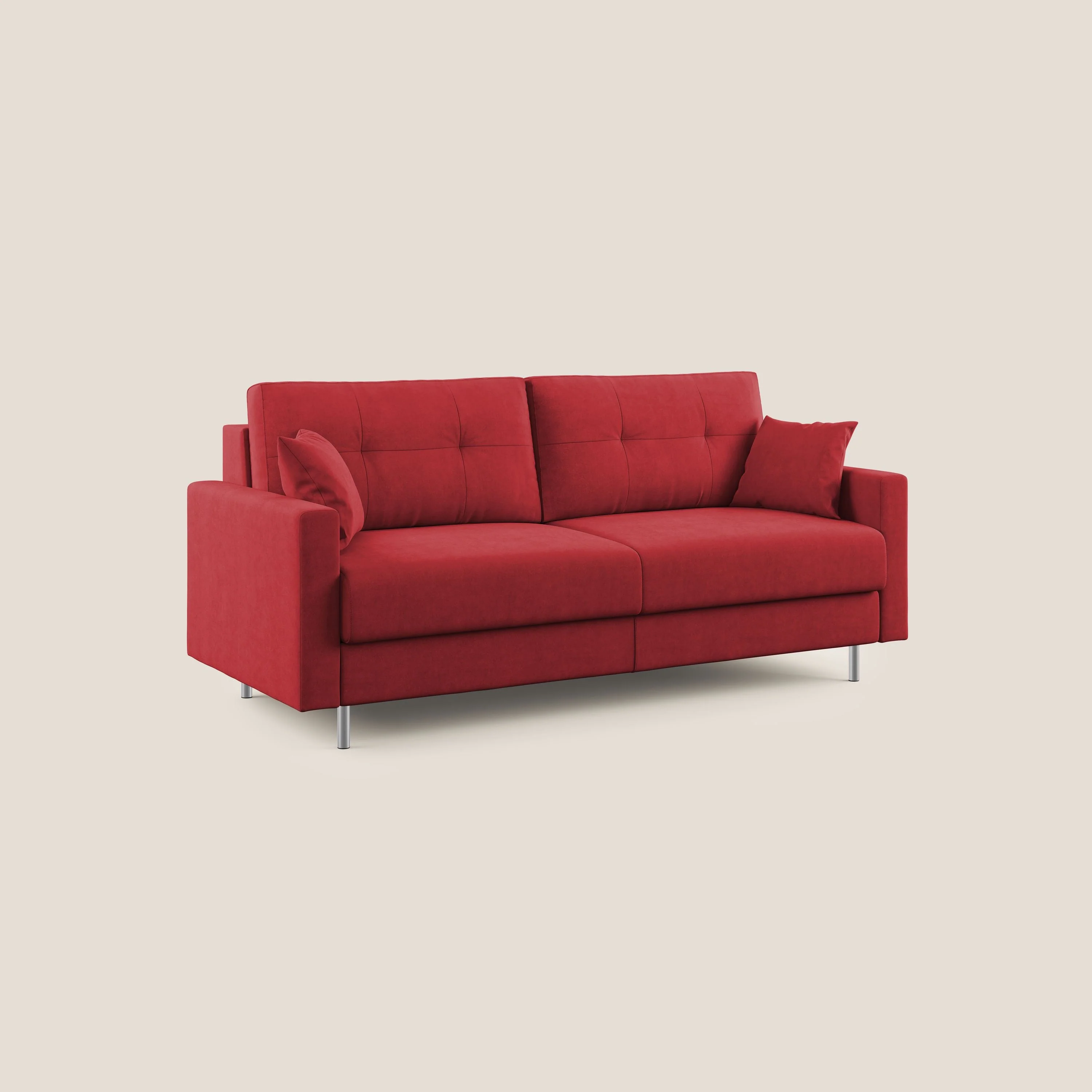 Megan canapé convertible en microfibre détachable T11 rouge - Image 3