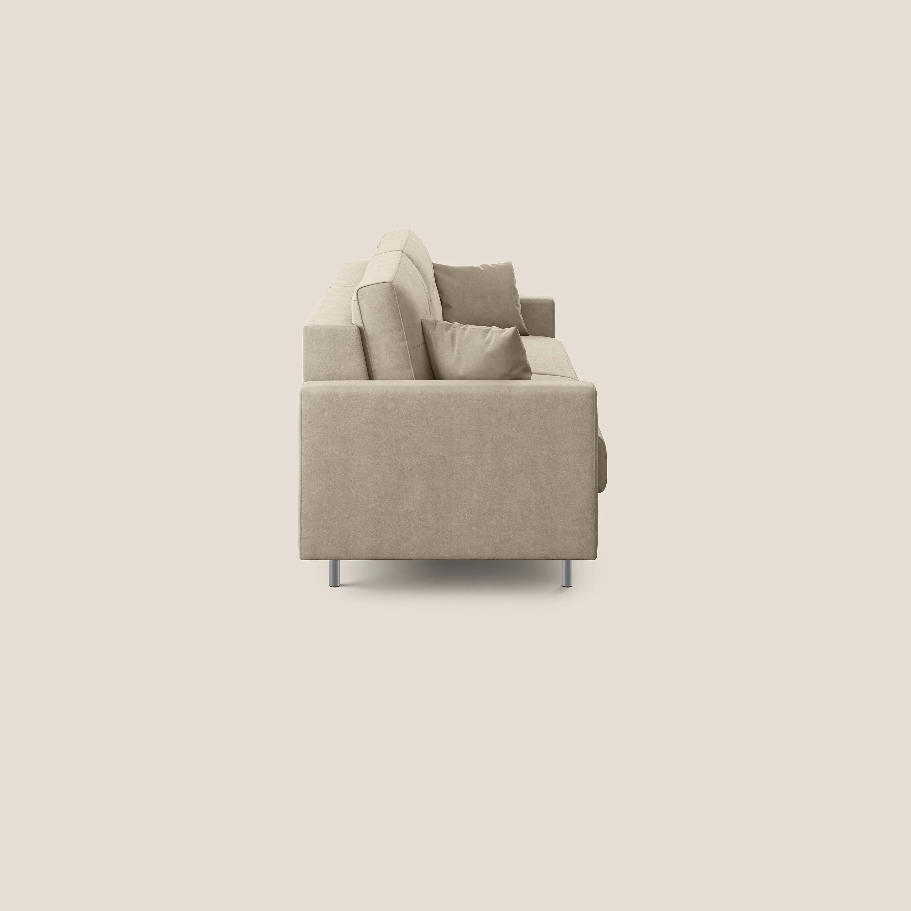 Megan canapé convertible en microfibre détachable T11 Taupe tortora - Image 4