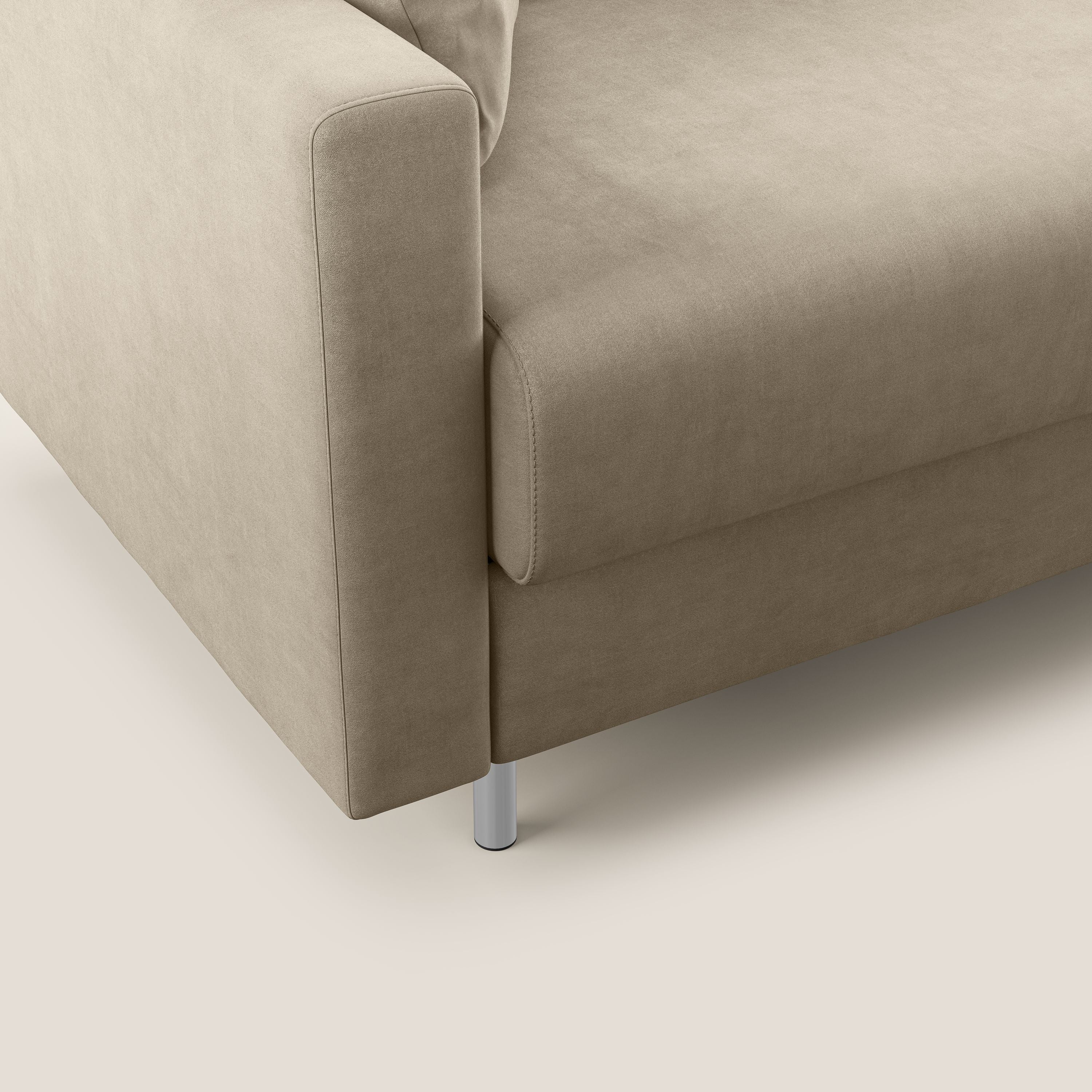 Megan canapé convertible en microfibre détachable T11 Taupe tortora - Image 6