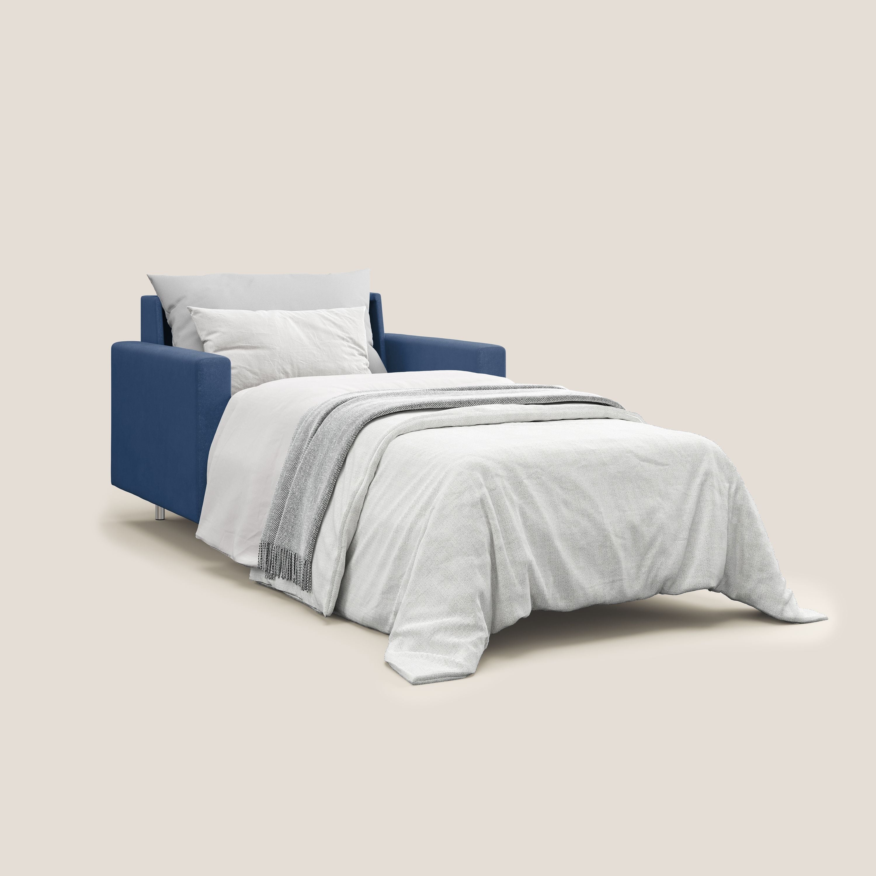 Megan fauteuil convertible en microfibre détachable T11 bleu - Image 2