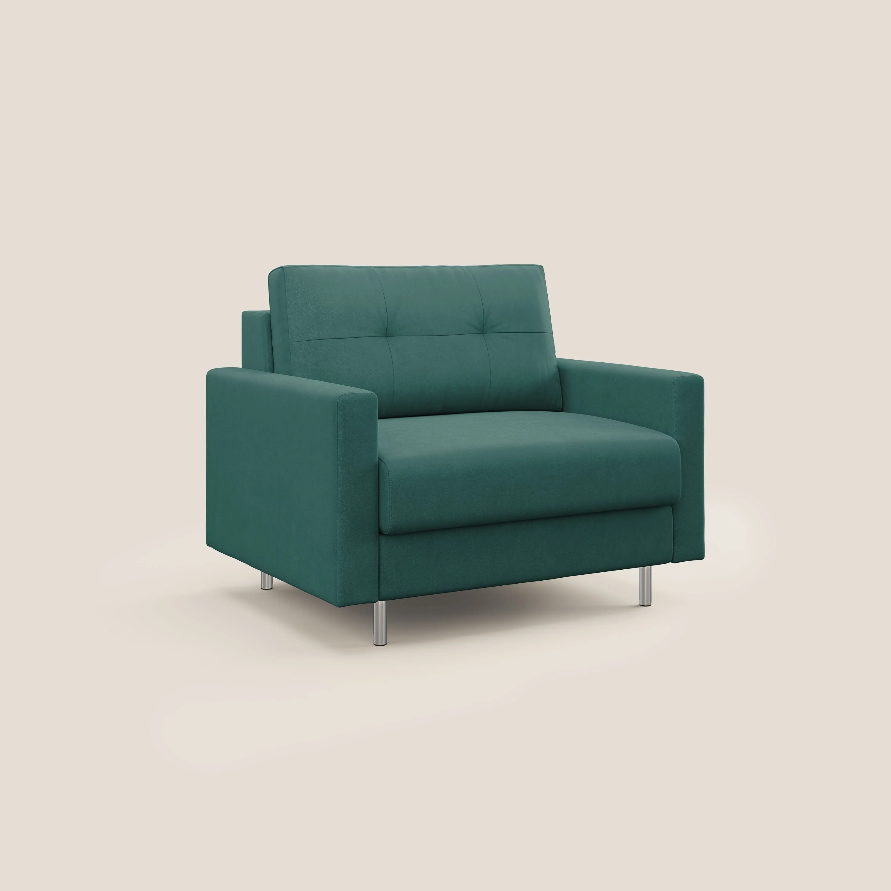 Megan fauteuil convertible en microfibre détachable T11 bleu canard - Image 3