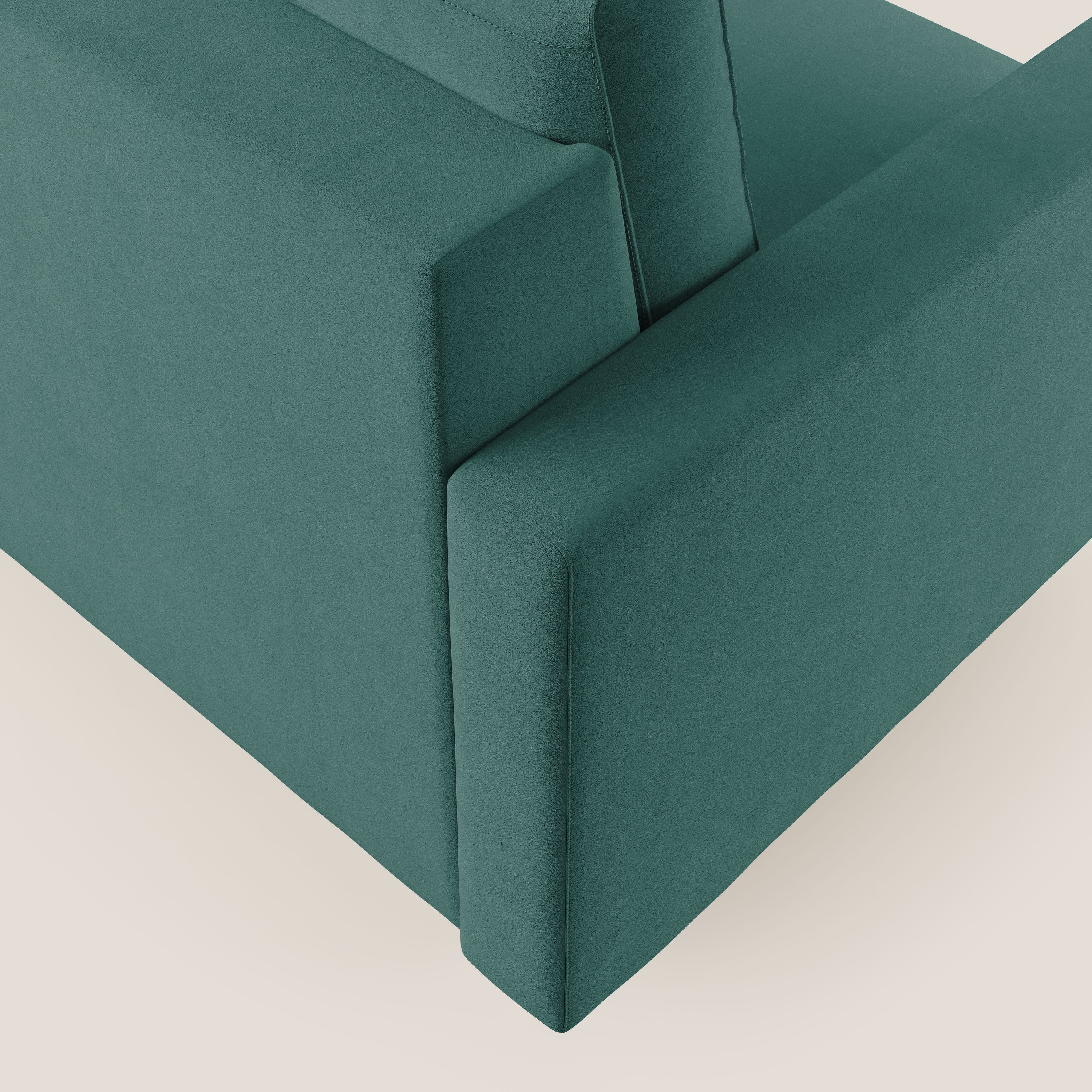 Megan fauteuil convertible en microfibre détachable T11 bleu canard - Image 6