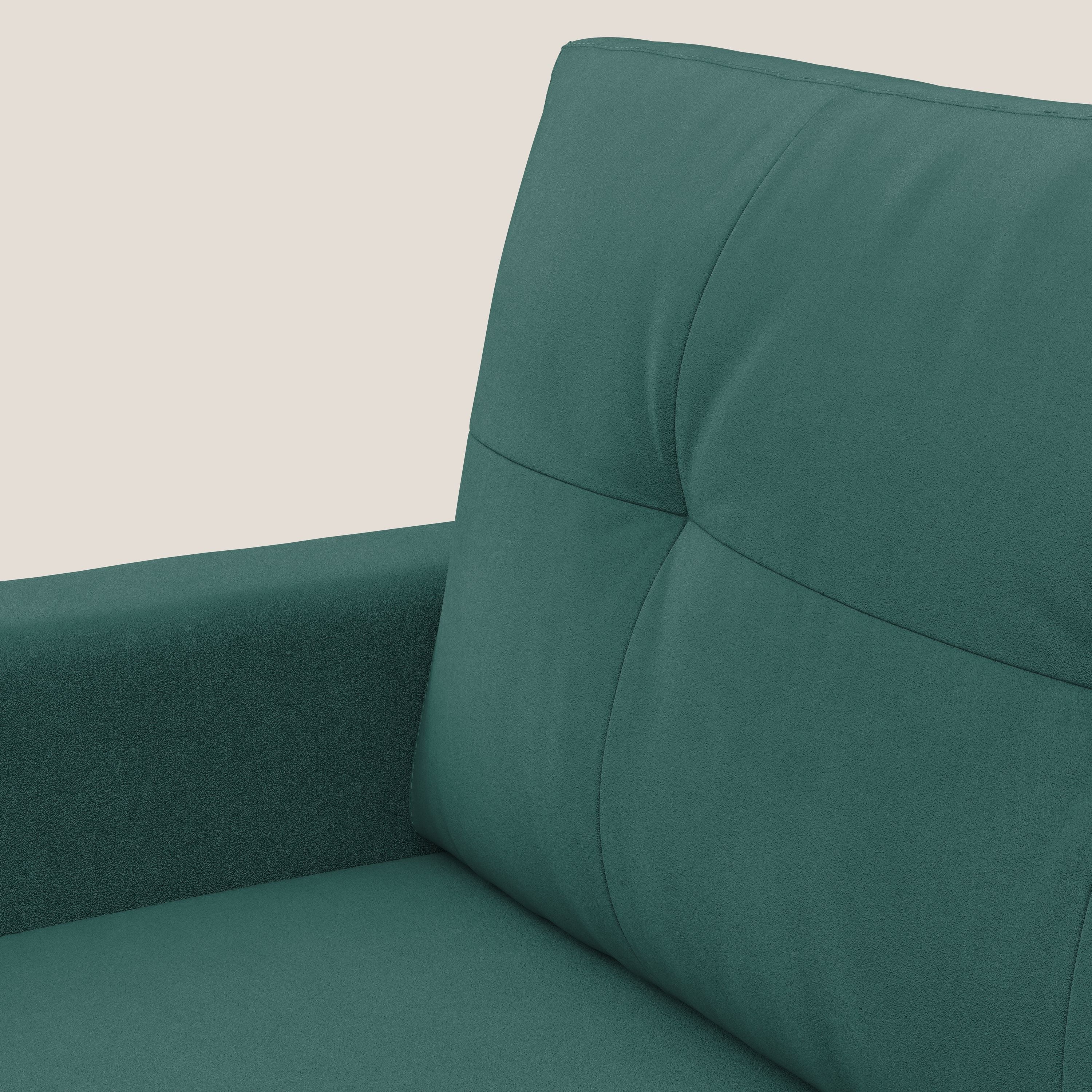 Megan fauteuil convertible en microfibre détachable T11 bleu canard - Image 7
