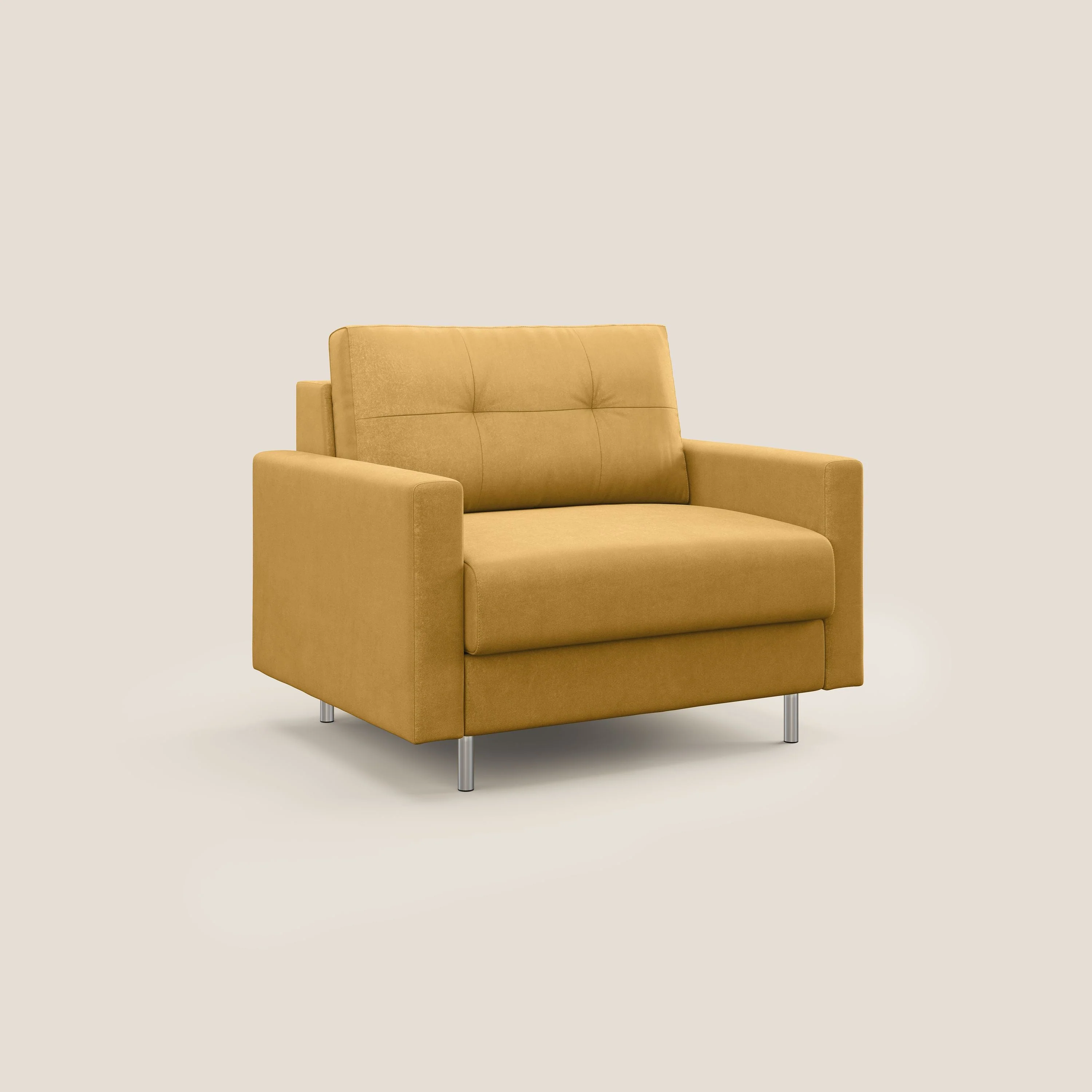 Megan fauteuil convertible en microfibre détachable T11 jaune - Image 3