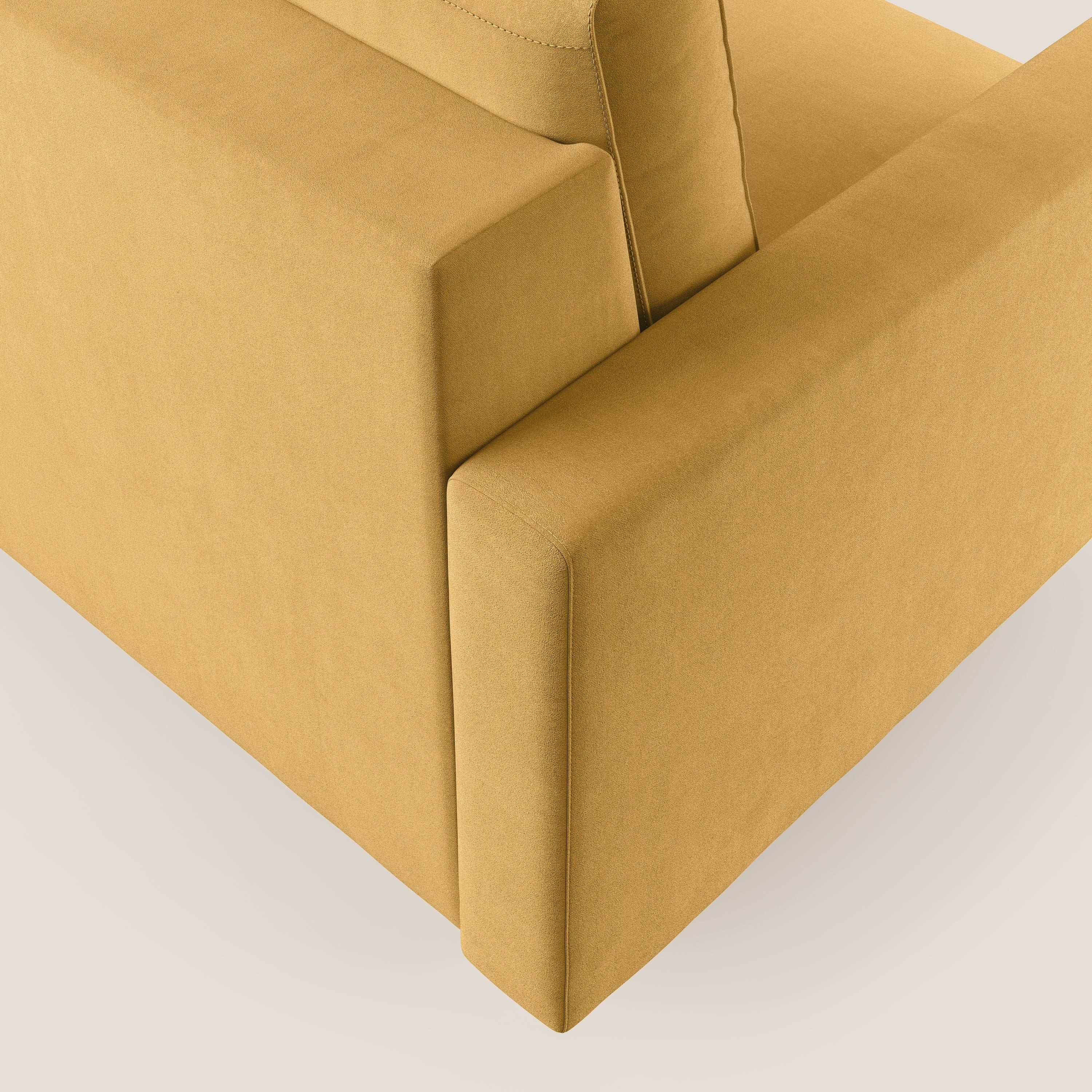 Megan fauteuil convertible en microfibre détachable T11 jaune - Image 6
