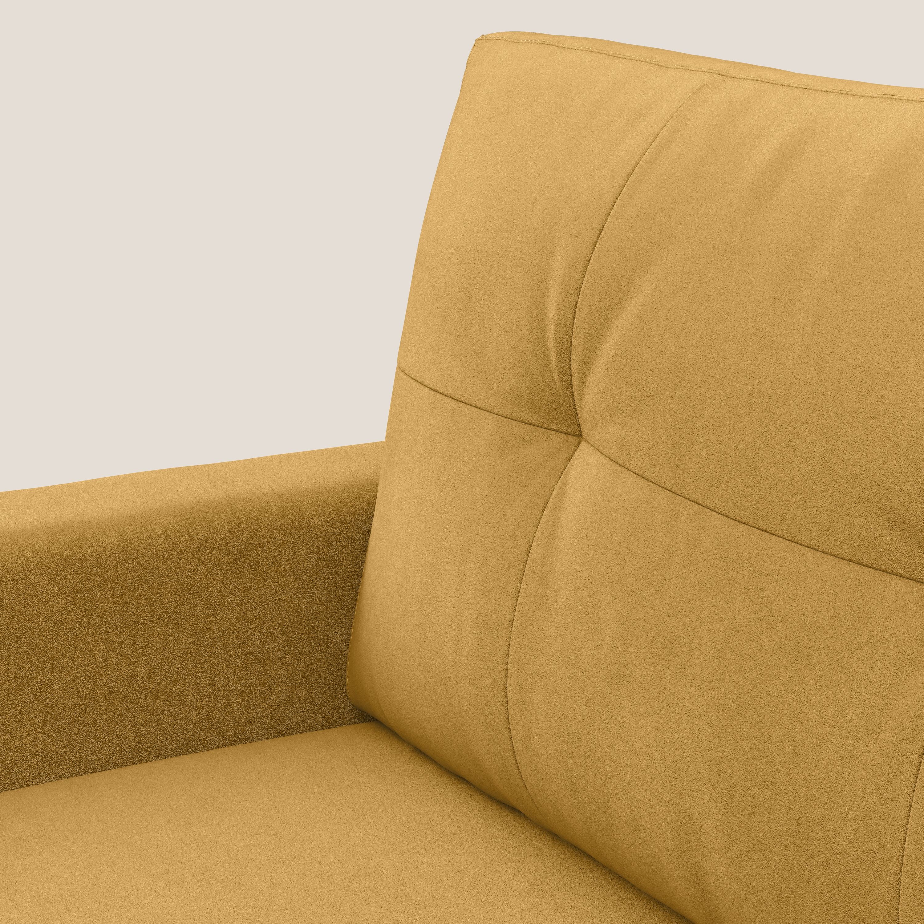 Megan fauteuil convertible en microfibre détachable T11 jaune - Image 7