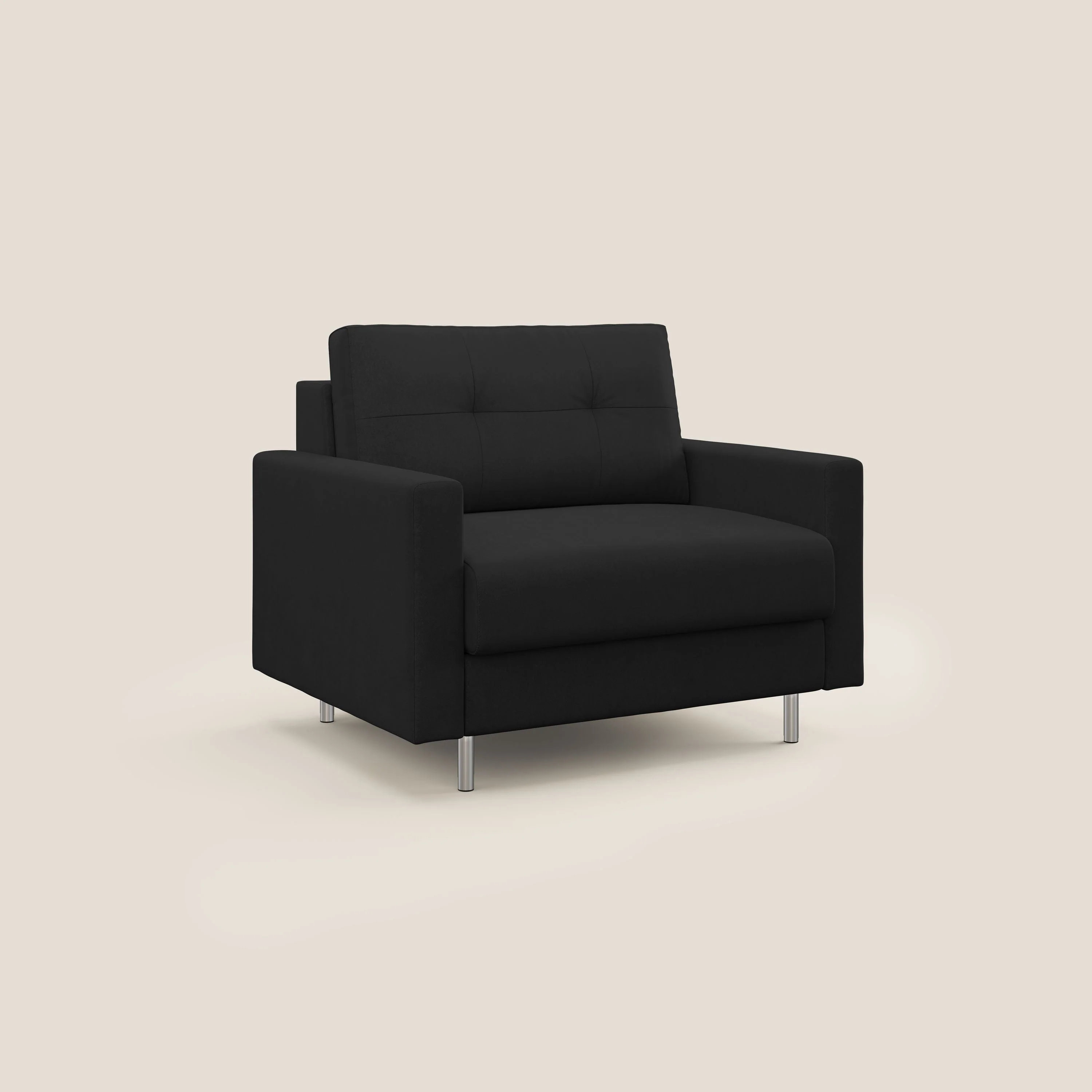 Megan fauteuil convertible en microfibre détachable T11 noir - Image 3