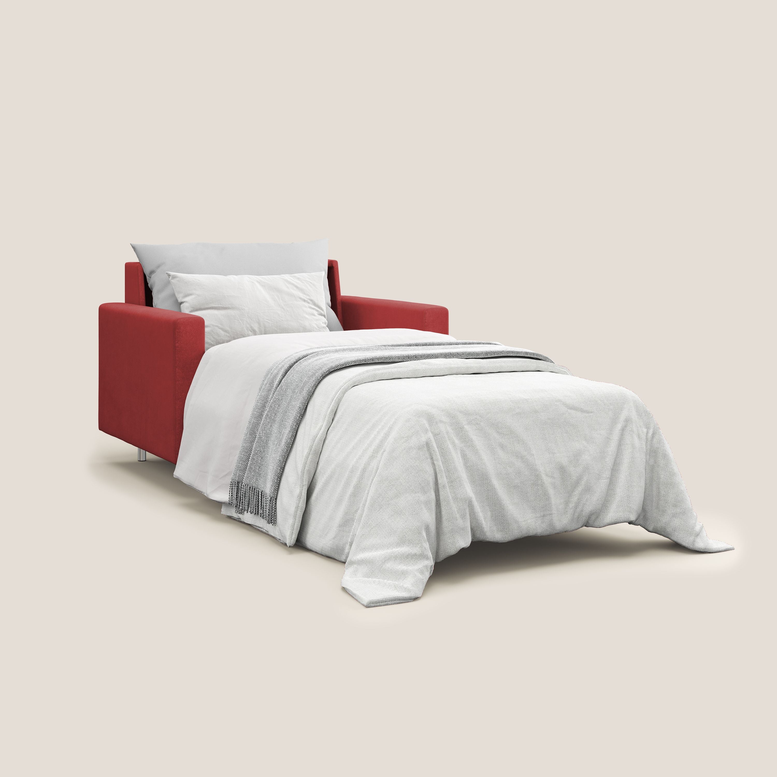 Megan fauteuil convertible en microfibre détachable T11 rouge - Image 3