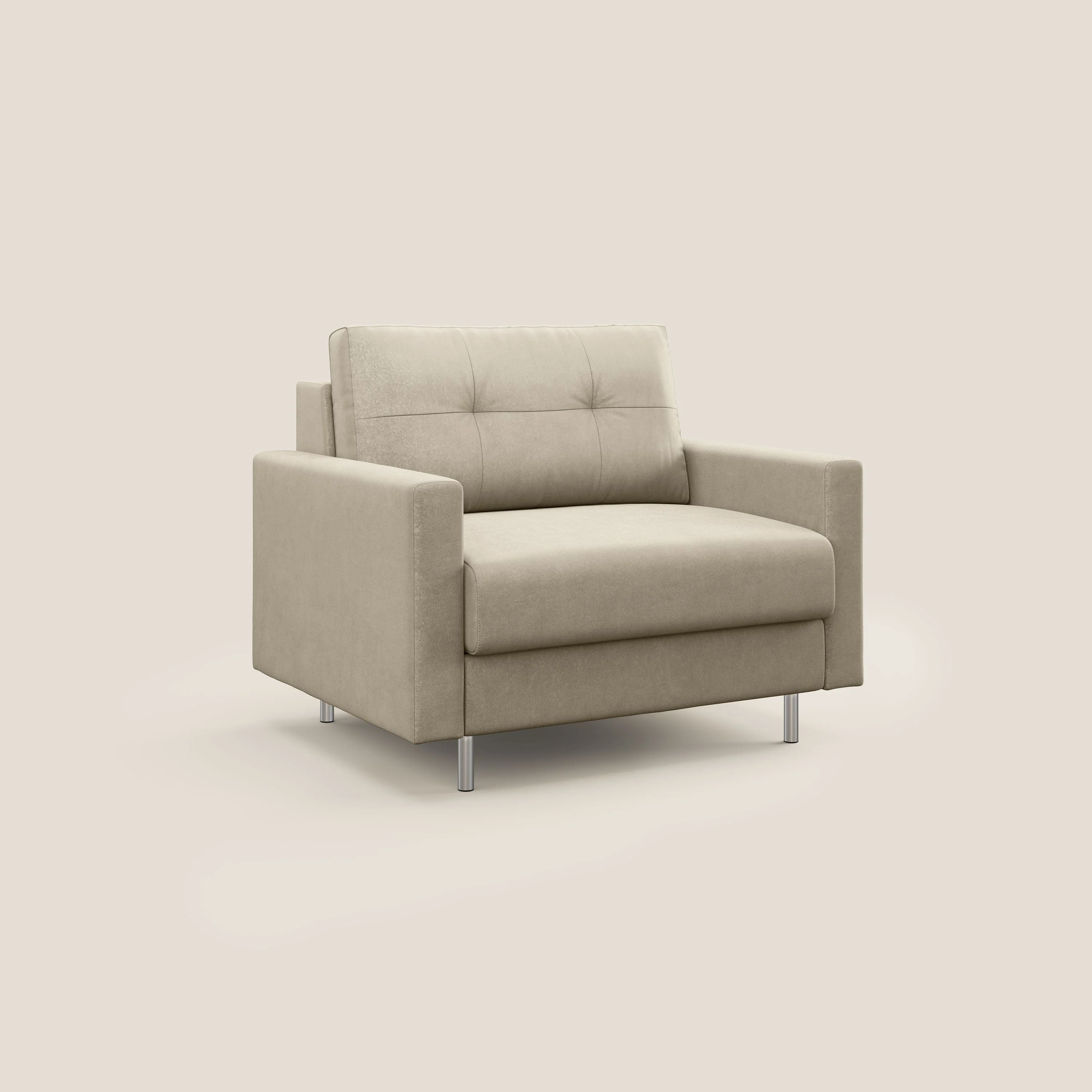 Megan fauteuil convertible en microfibre détachable T11 Taupe tortora - Image 3