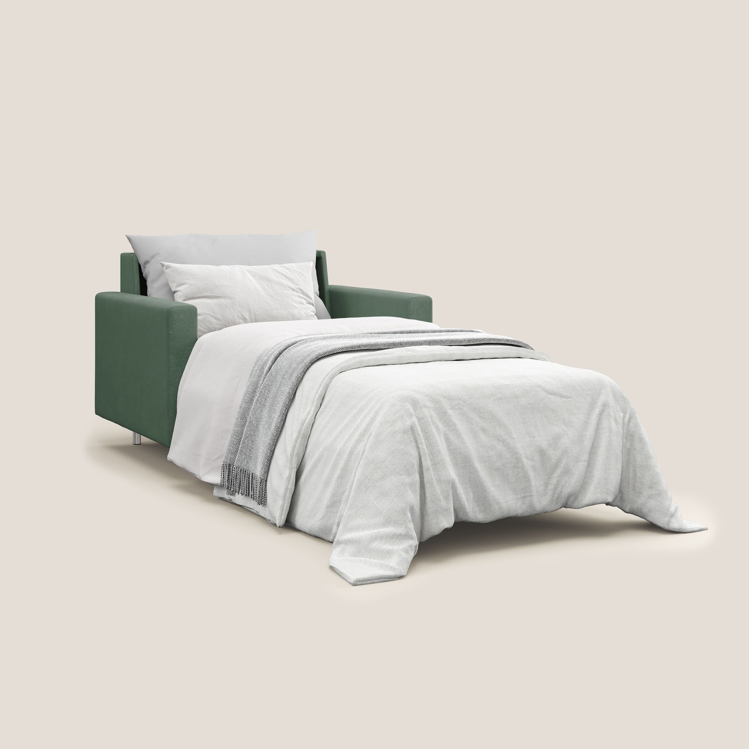 Megan fauteuil convertible en microfibre détachable T11 vert - Image 2
