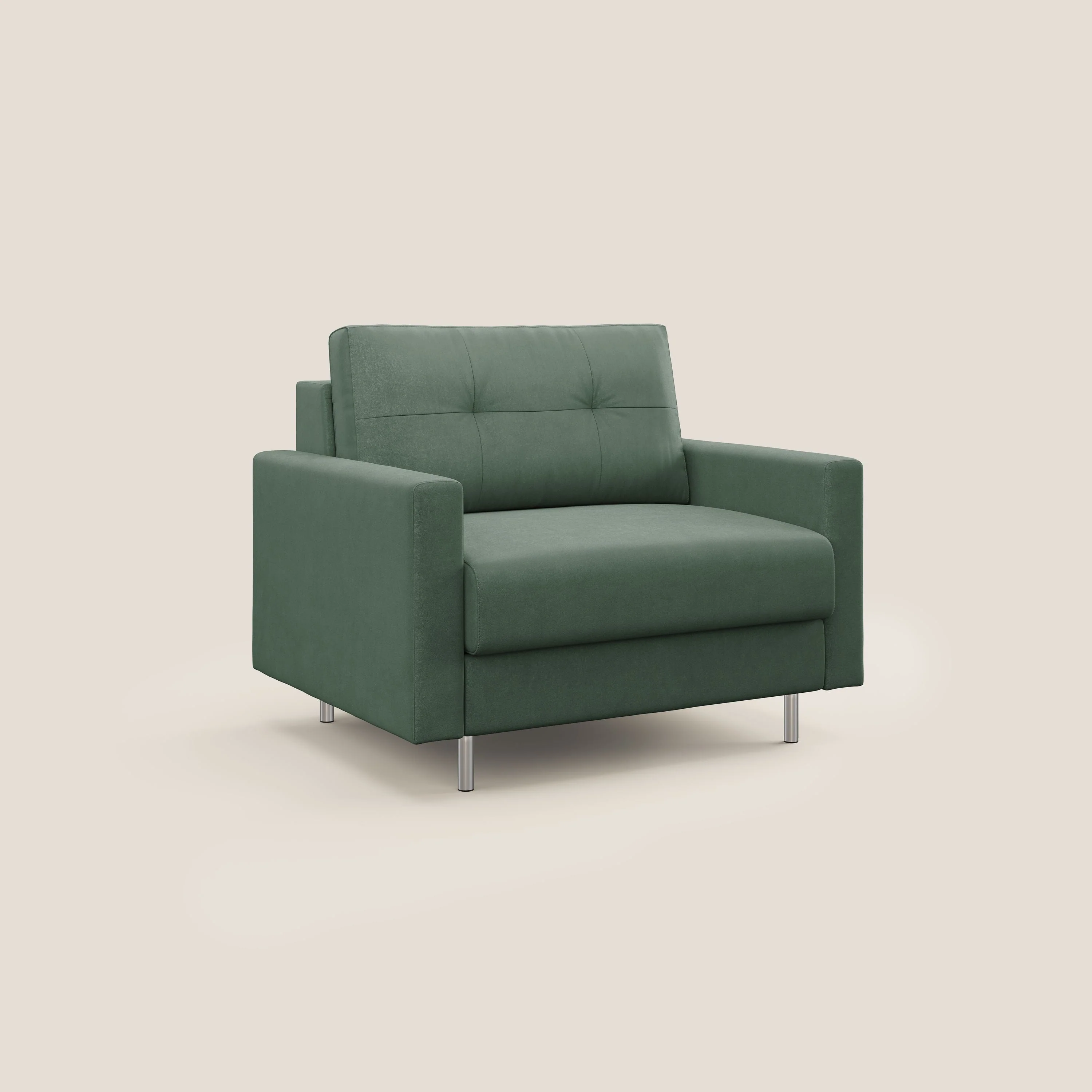 Megan fauteuil convertible en microfibre détachable T11 vert - Image 3