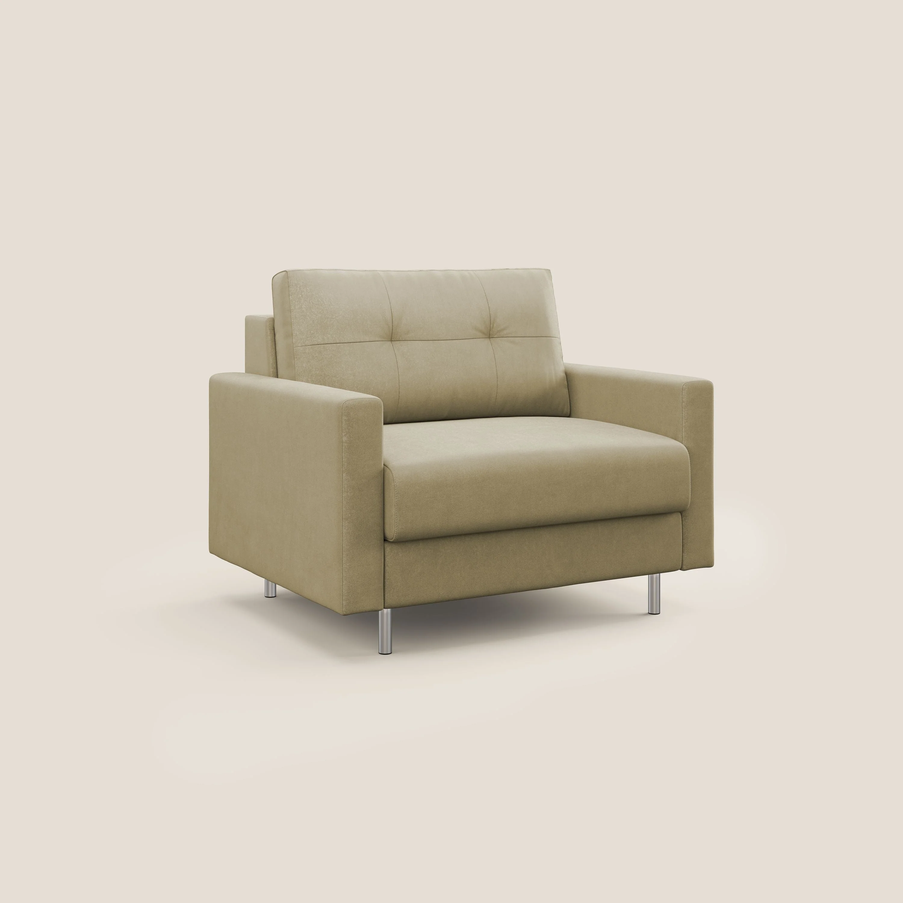 Megan fauteuil-lit en microfibre détachable T11 beige - Image 3