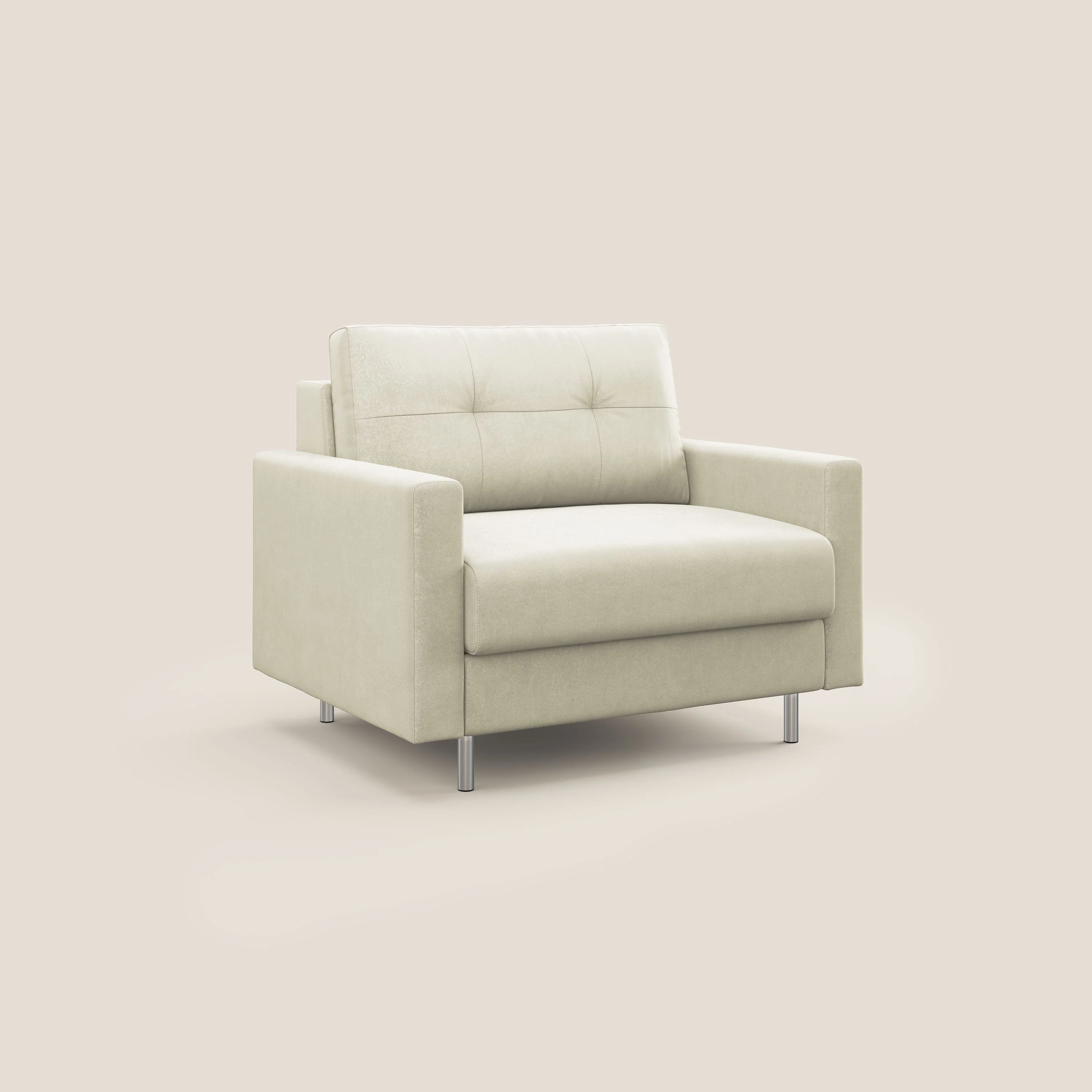 Megan fauteuil convertible en microfibre détachable T11 crème - Image 3