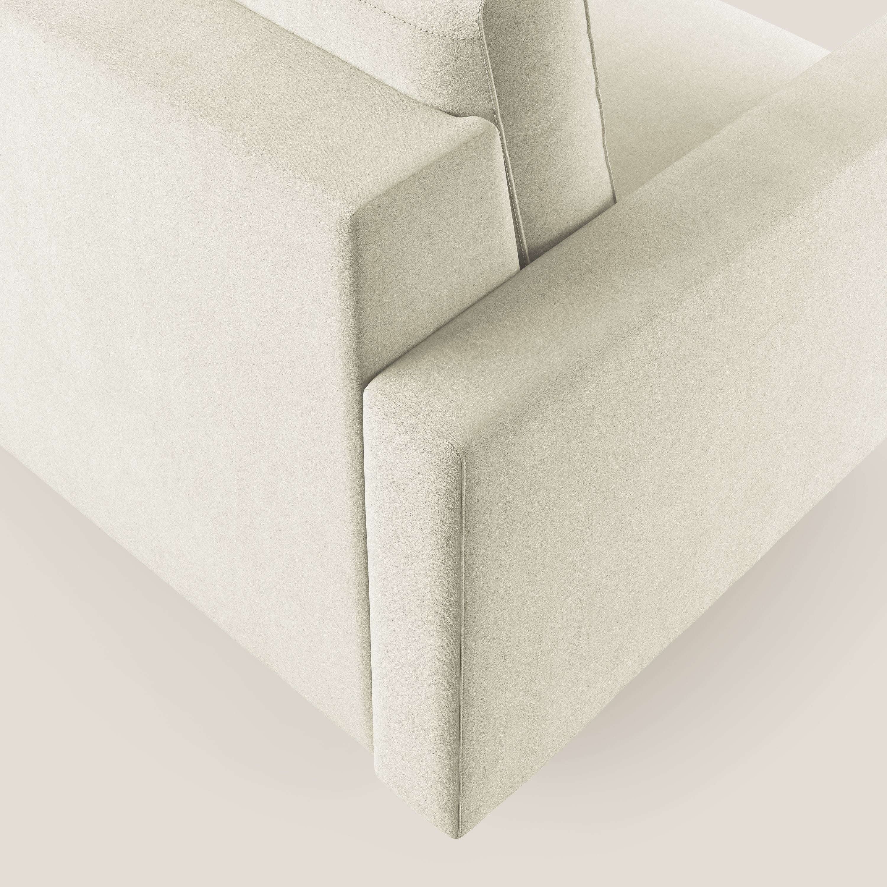 Megan fauteuil convertible en microfibre détachable T11 crème - Image 6
