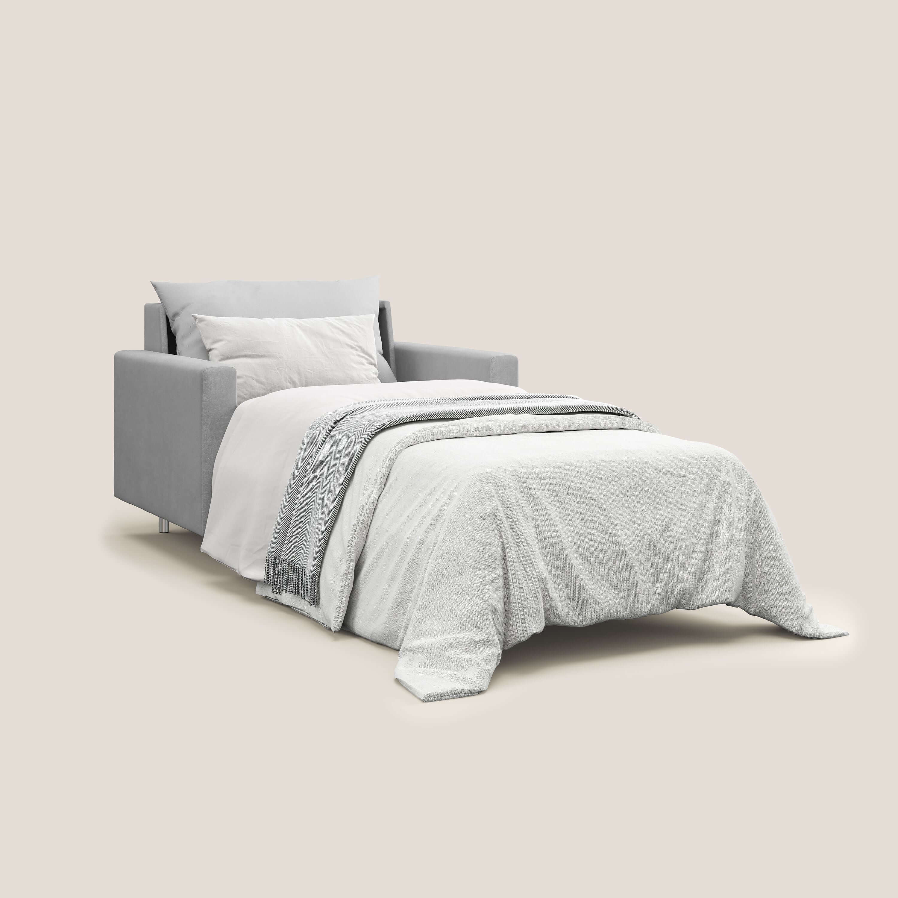 Megan fauteuil convertible en microfibre détachable T11 gris - Image 2