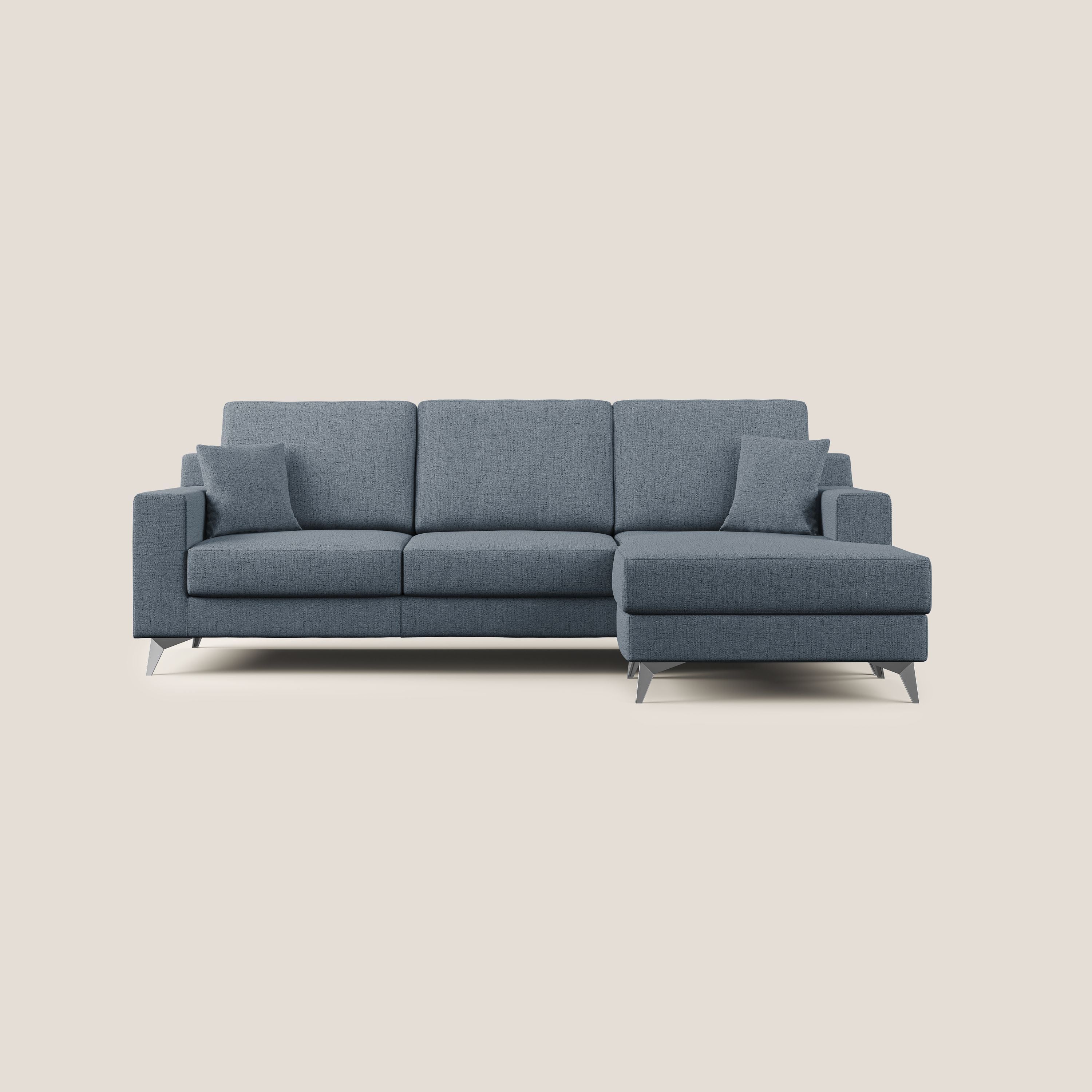 Michael Canapé d'angle REVERSIBLE en tissu imperméable T03 bleu