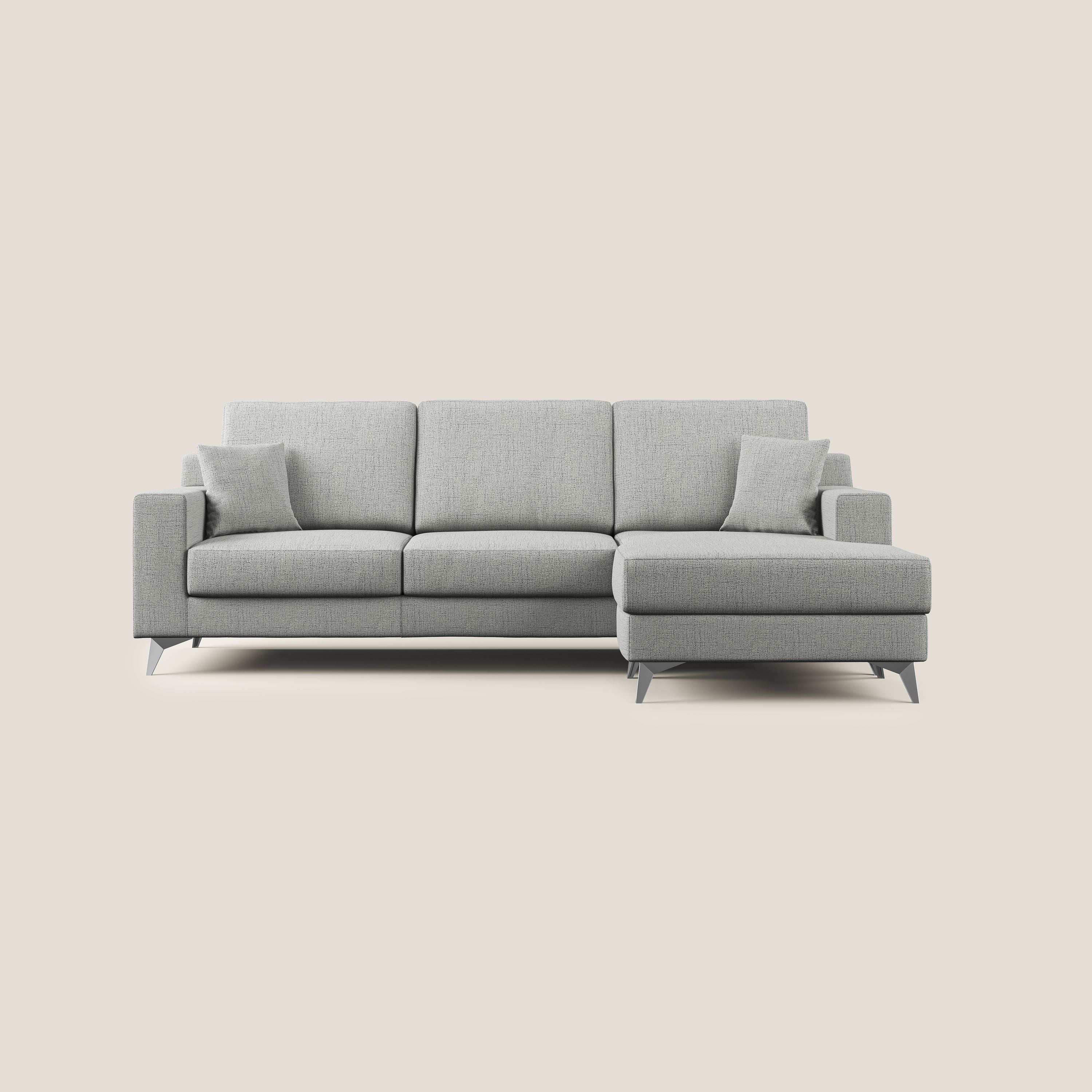 Michael Canapé d'angle REVERSIBLE en tissu imperméable T03 gris clair