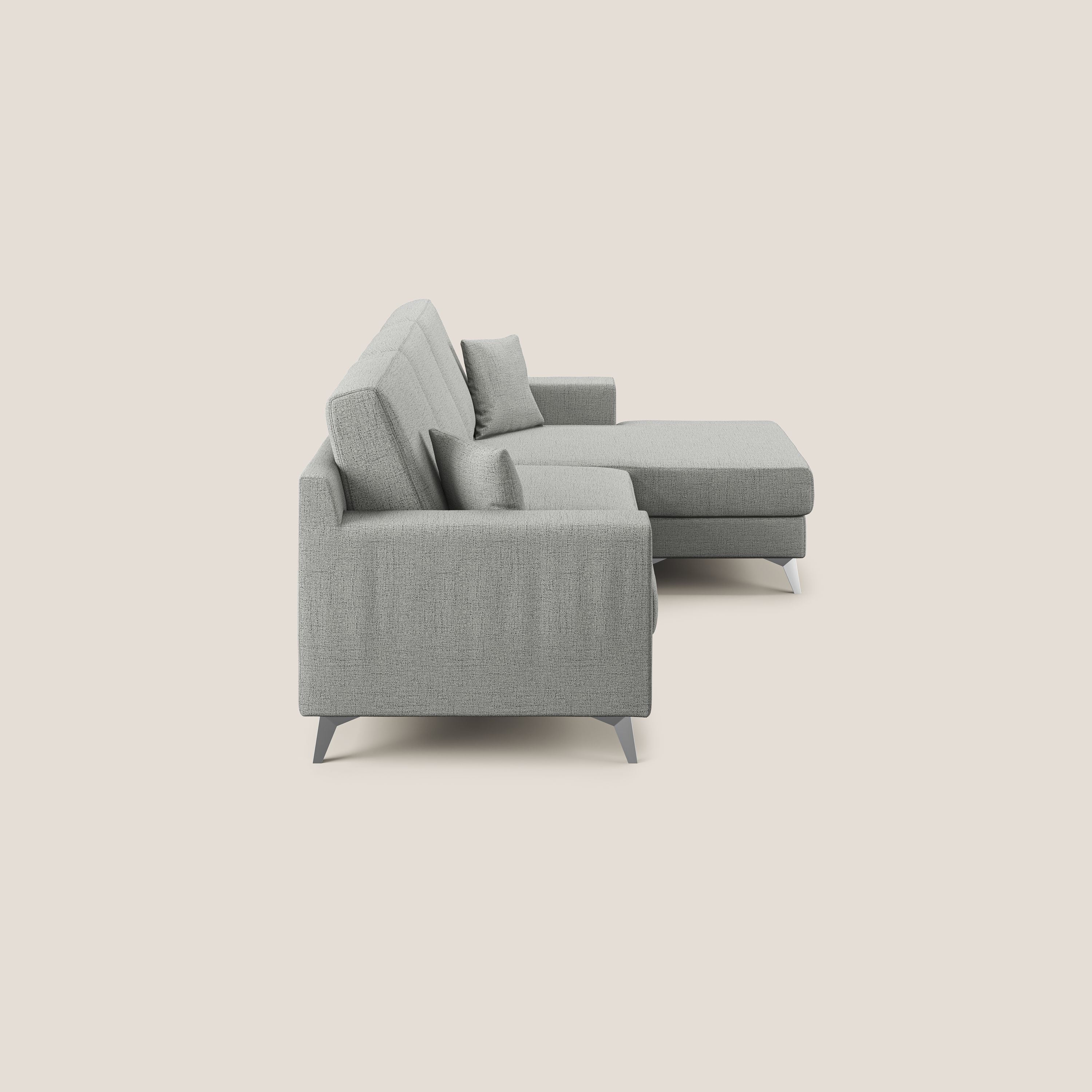 Michael Canapé d'angle REVERSIBLE en tissu imperméable T03 gris clair - Image 3