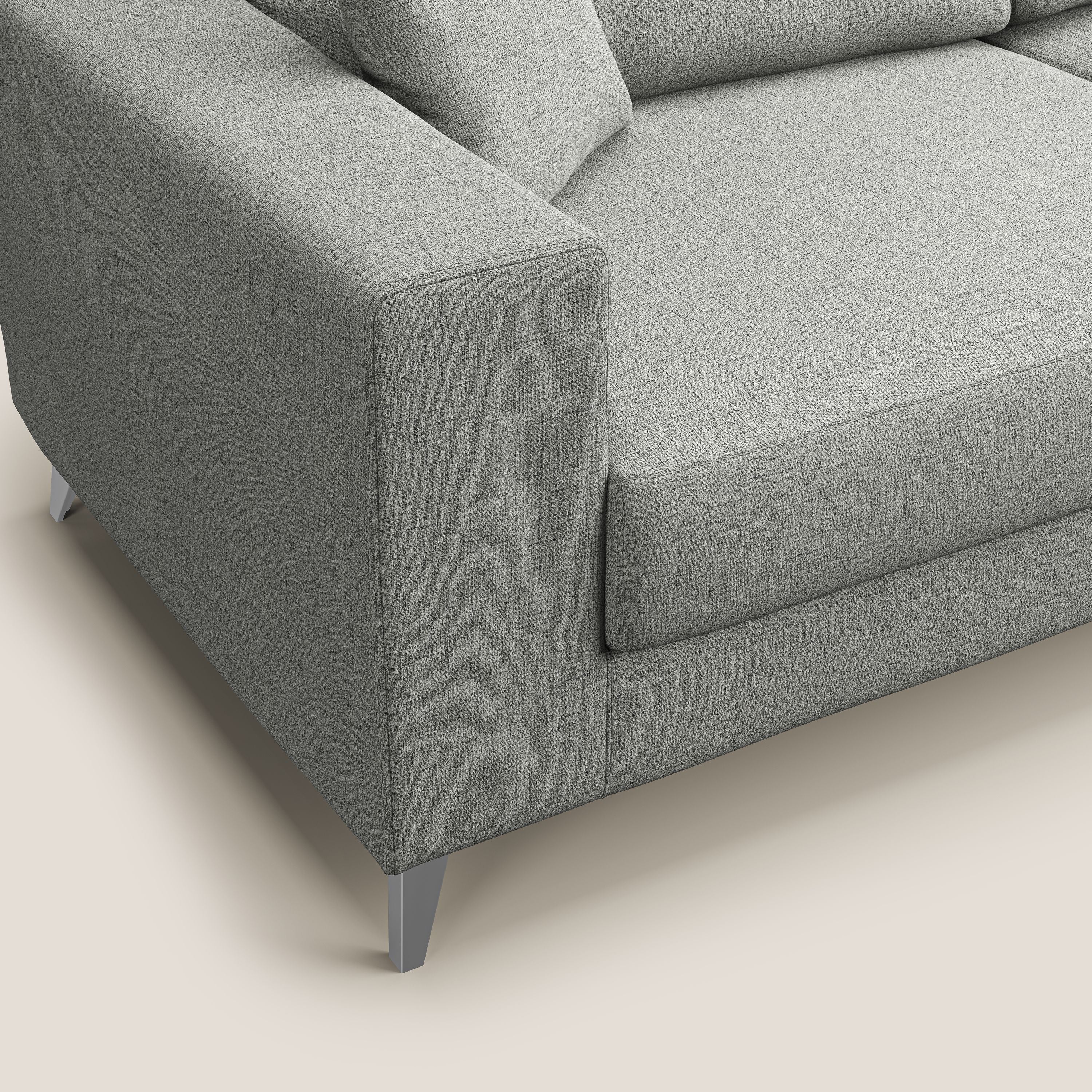 Michael Canapé d'angle REVERSIBLE en tissu imperméable T03 gris clair - Image 5
