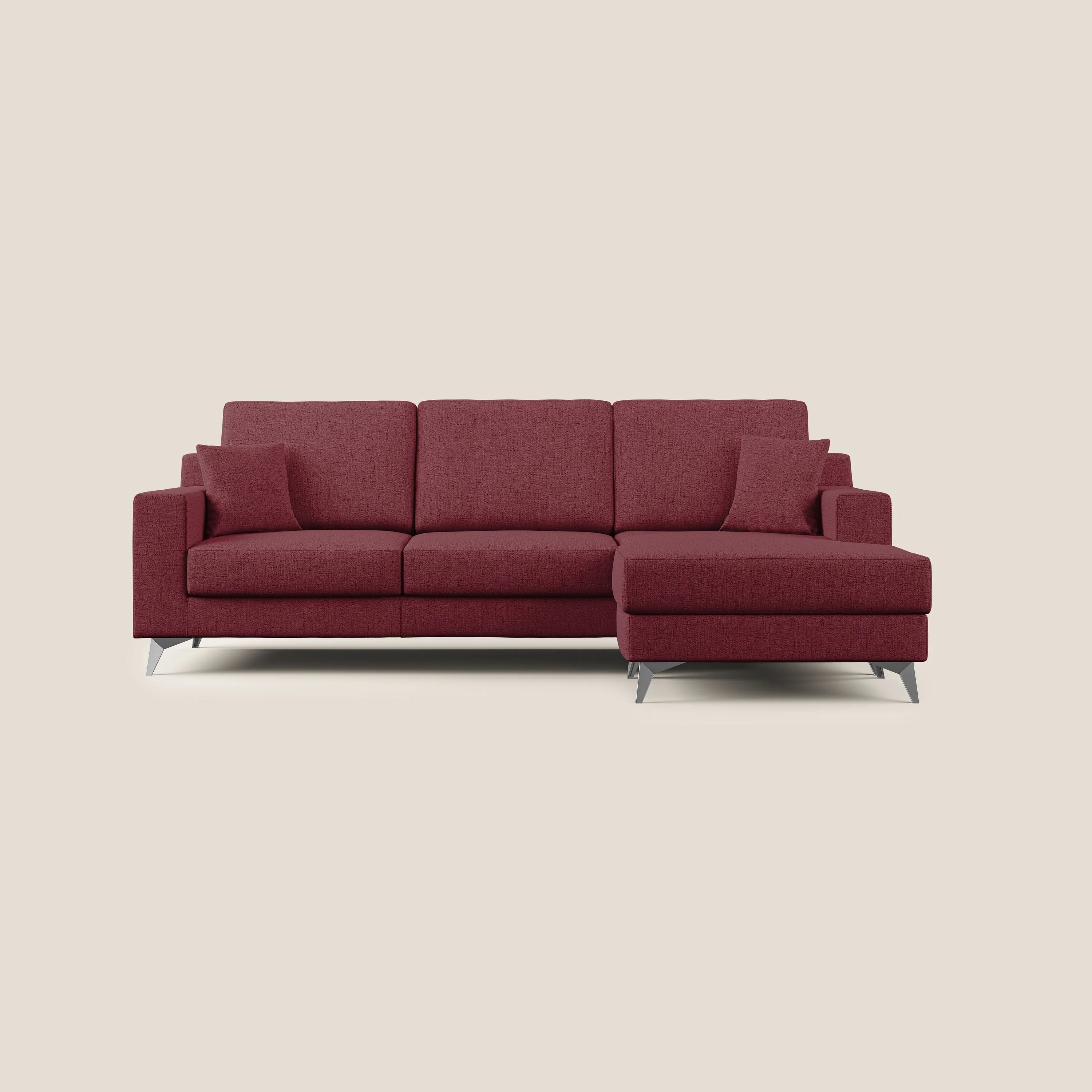 Michael Canapé d'angle REVERSIBLE en tissu imperméable T03 rouge