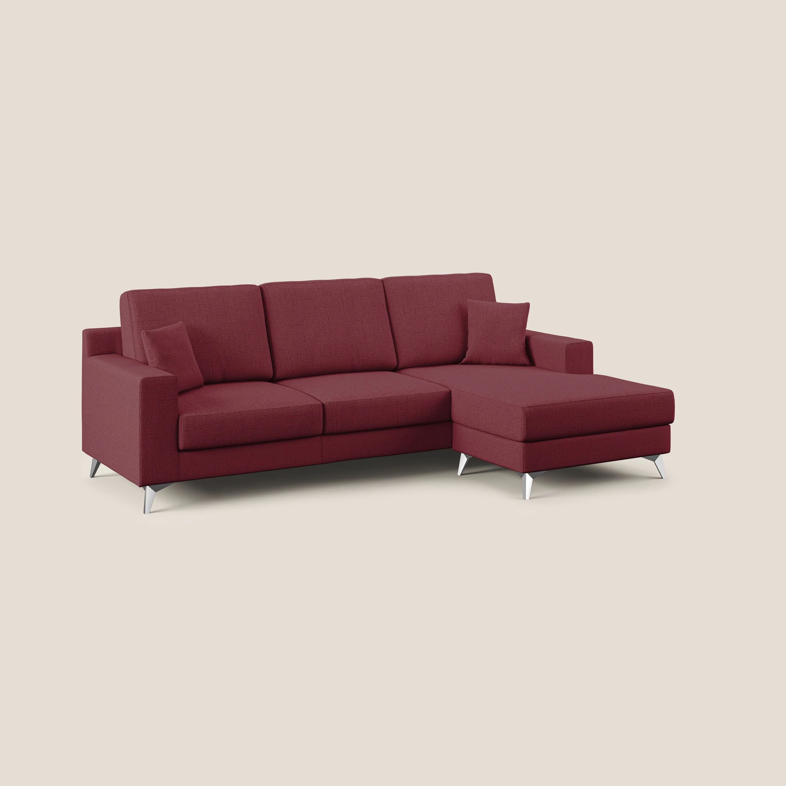 Michael Canapé d'angle REVERSIBLE en tissu imperméable T03 rouge - Image 2