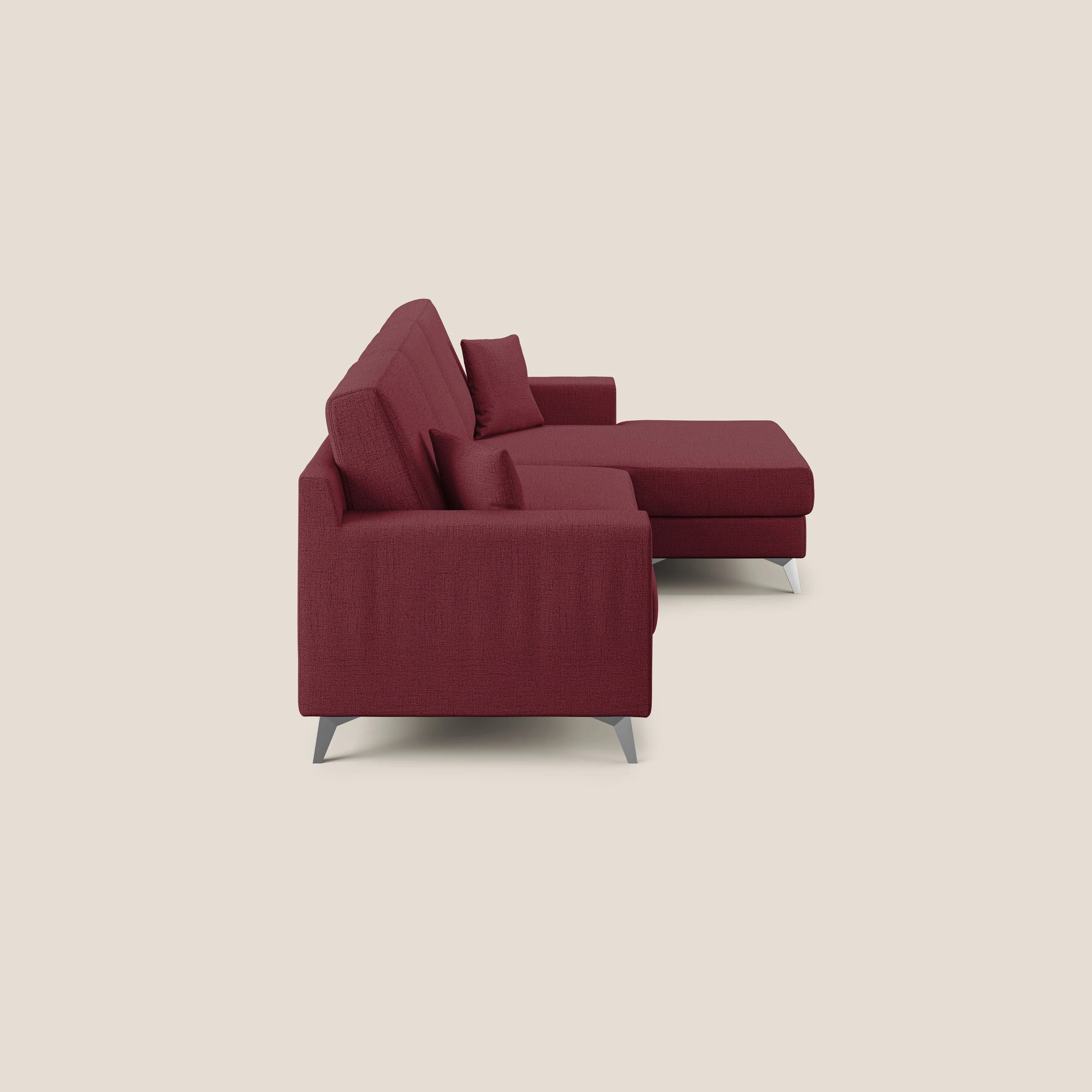 Michael Canapé d'angle REVERSIBLE en tissu imperméable T03 rouge - Image 3