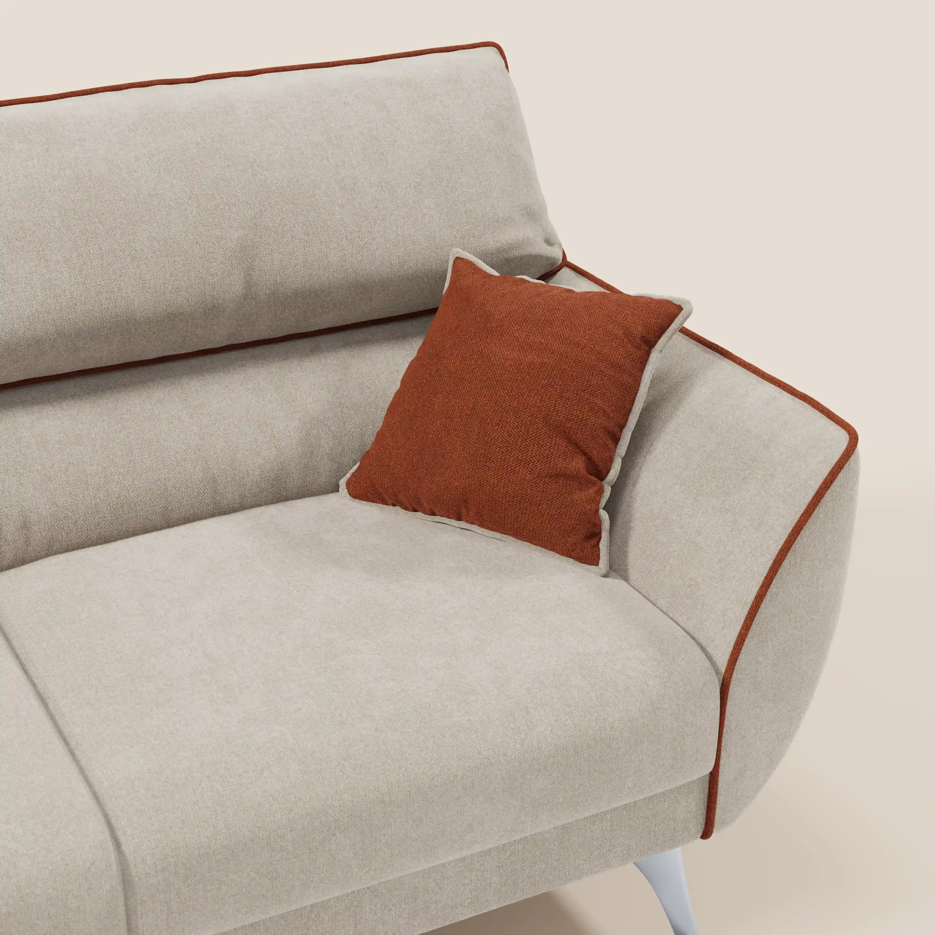 Michelangelo Canapé 2 et 3 places avec assises coulissantes et têtières réglables - Bicolore en tissu détachable T23 - Image 21