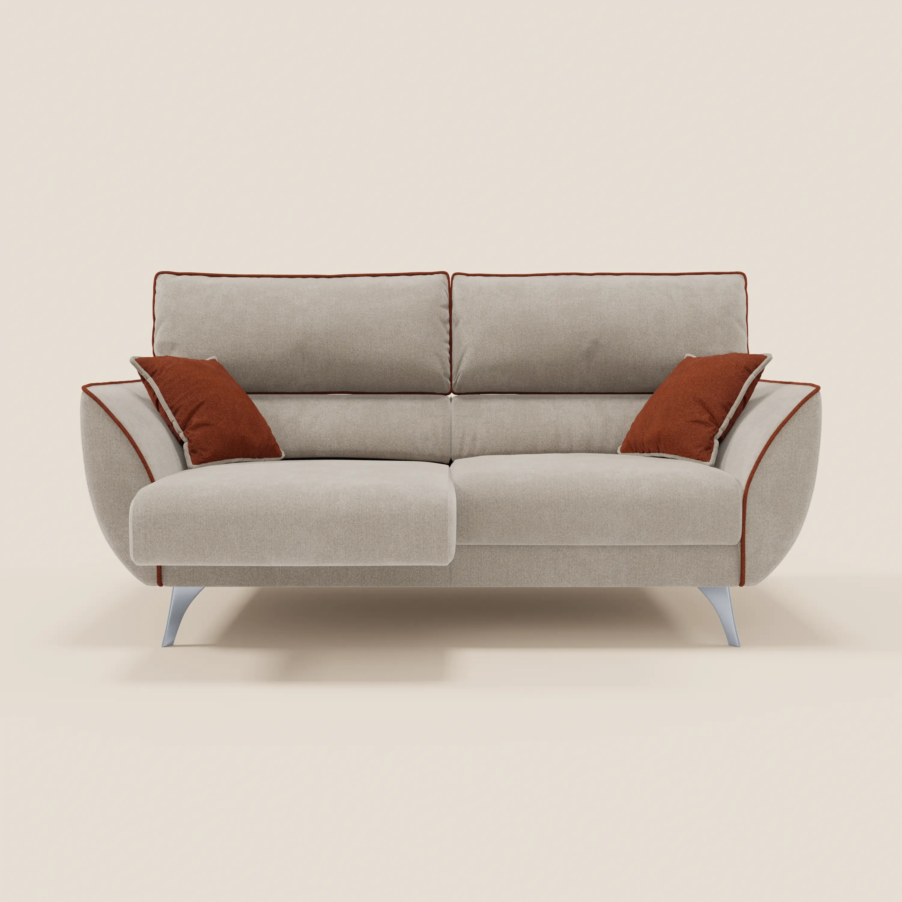 Michelangelo Canapé 2 et 3 places avec assises coulissantes et têtières réglables - Bicolore en tissu détachable T23 - Image 26