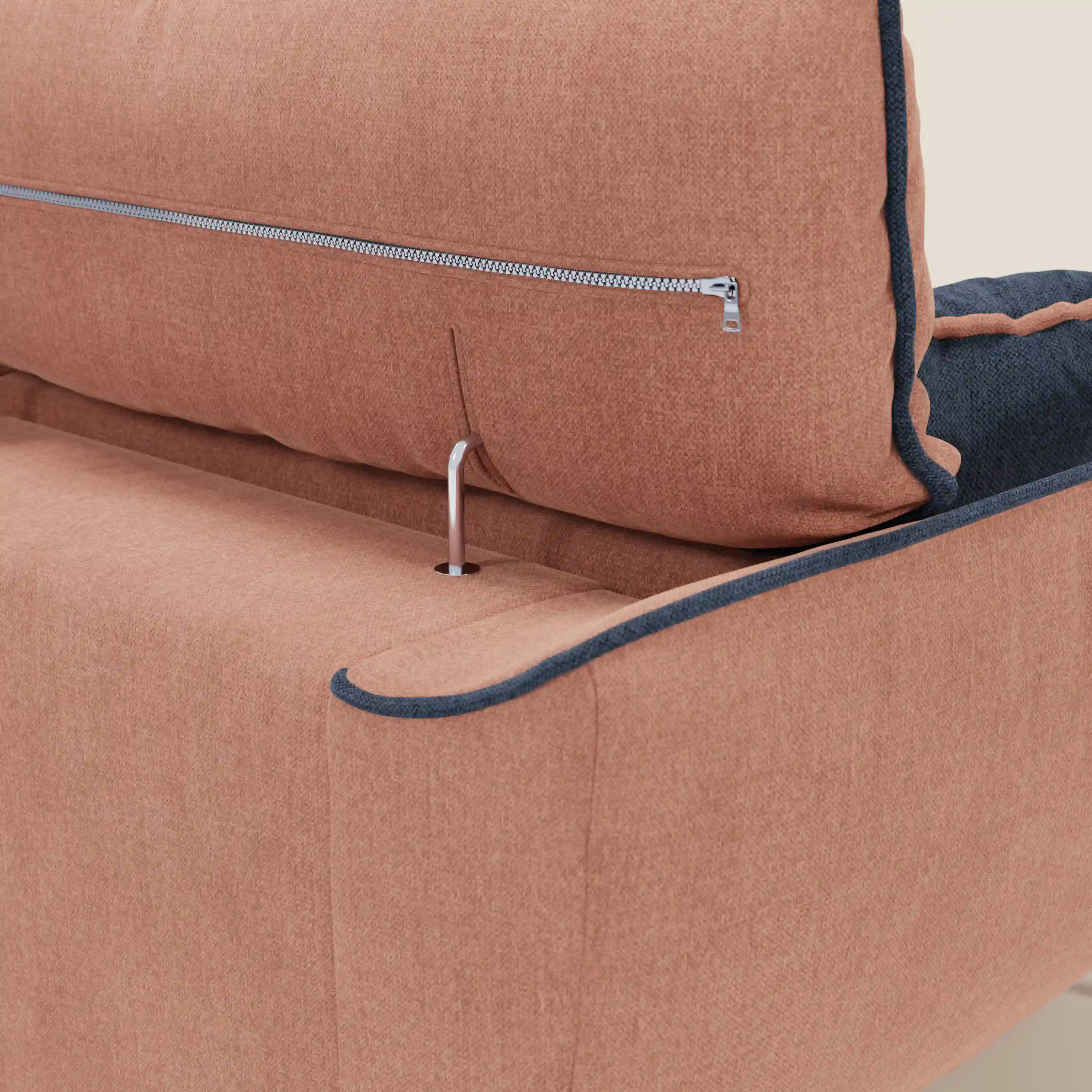 Michelangelo Canapé 2 et 3 places avec assises coulissantes et têtières réglables - Bicolore en tissu détachable T23 - Image 39