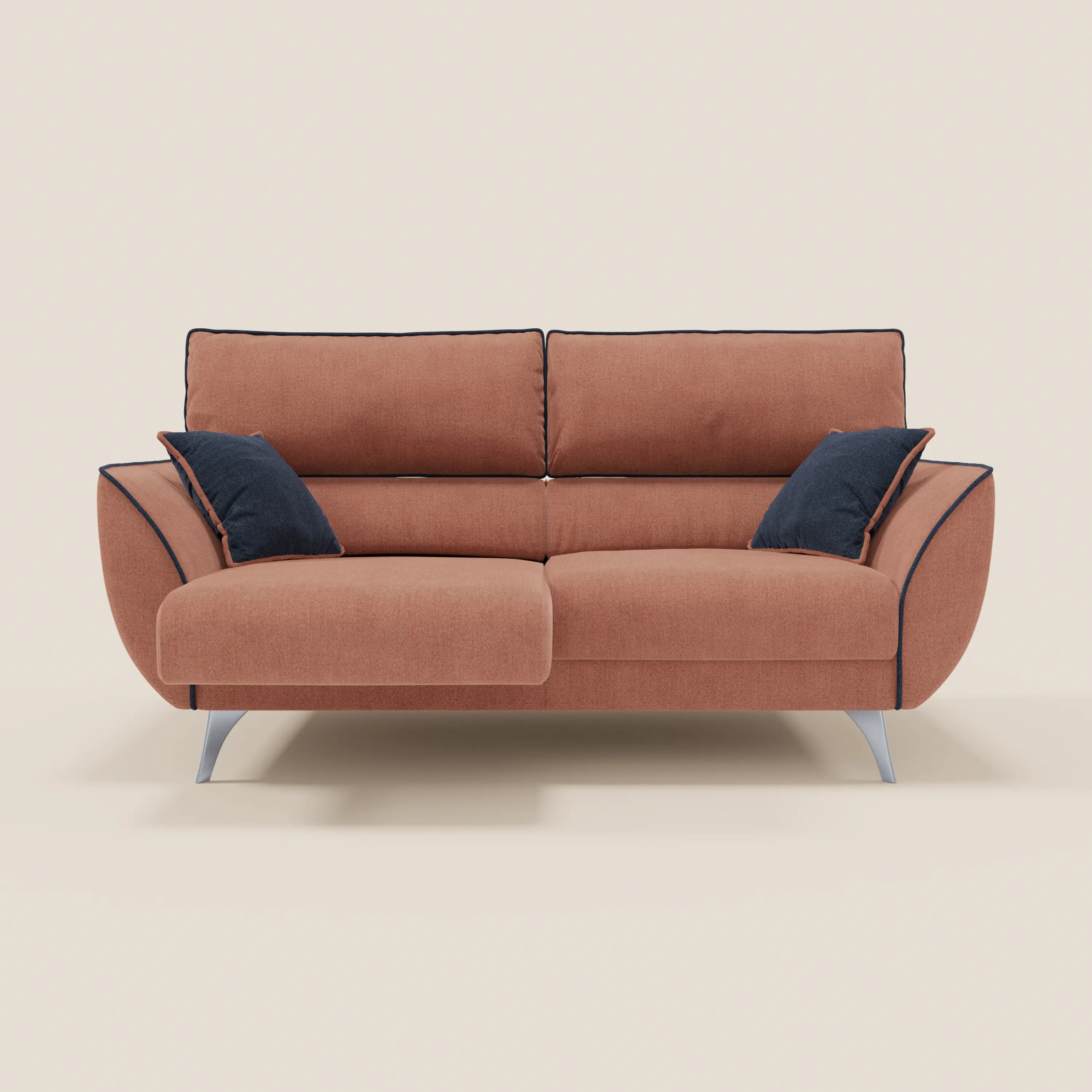 Michelangelo Canapé 2 et 3 places avec assises coulissantes et têtières réglables - Bicolore en tissu détachable T23 - Image 40