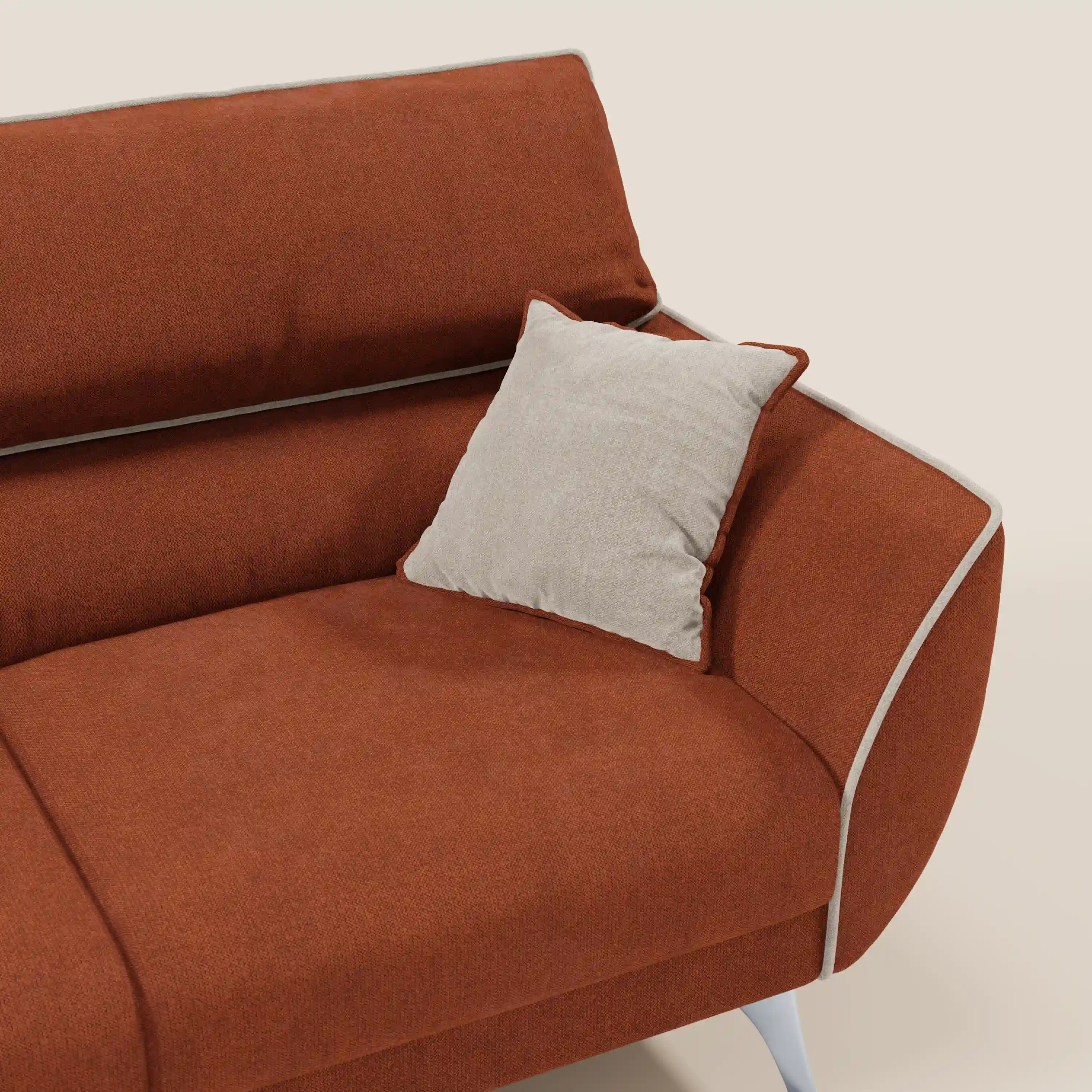 Michelangelo Canapé 2 et 3 places avec assises coulissantes et têtières réglables - Bicolore en tissu détachable T23 - Image 49