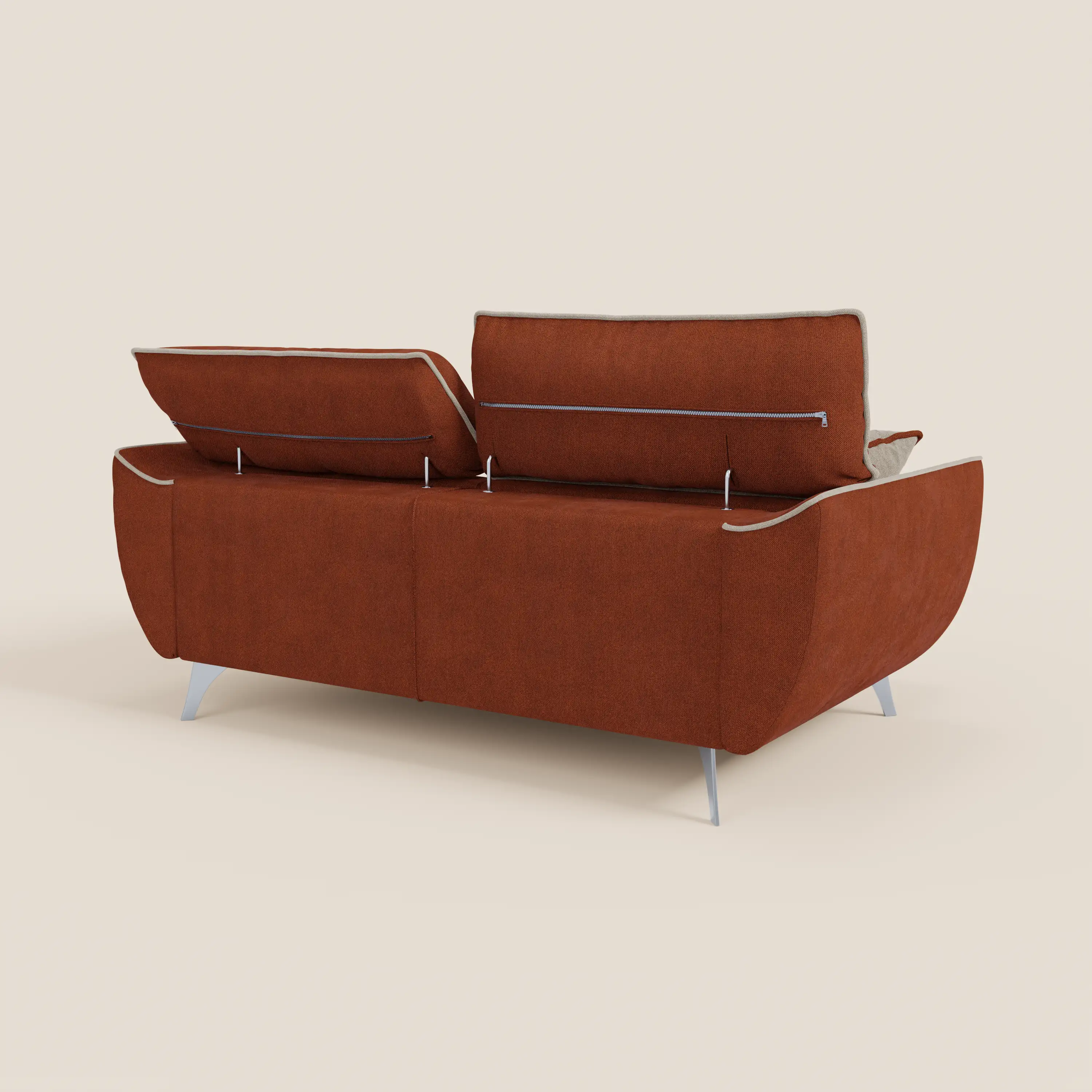 Michelangelo Canapé 2 et 3 places avec assises coulissantes et têtières réglables - Bicolore en tissu détachable T23 - Image 51