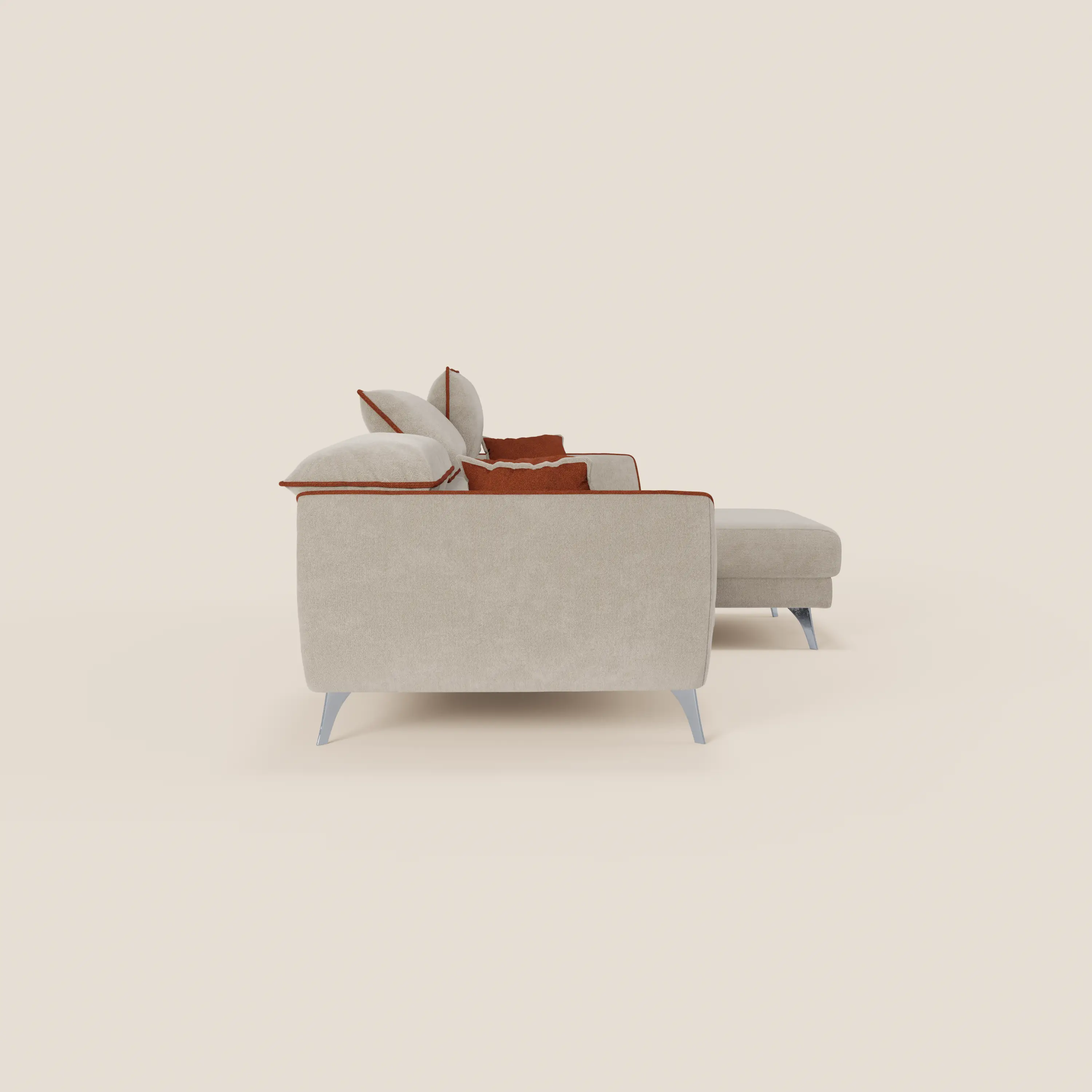 Michelangelo Canapé d'angle bicolore avec chaise longue et assises coulissantes - têtières réglables en tissu détachabale T23 - Image 36