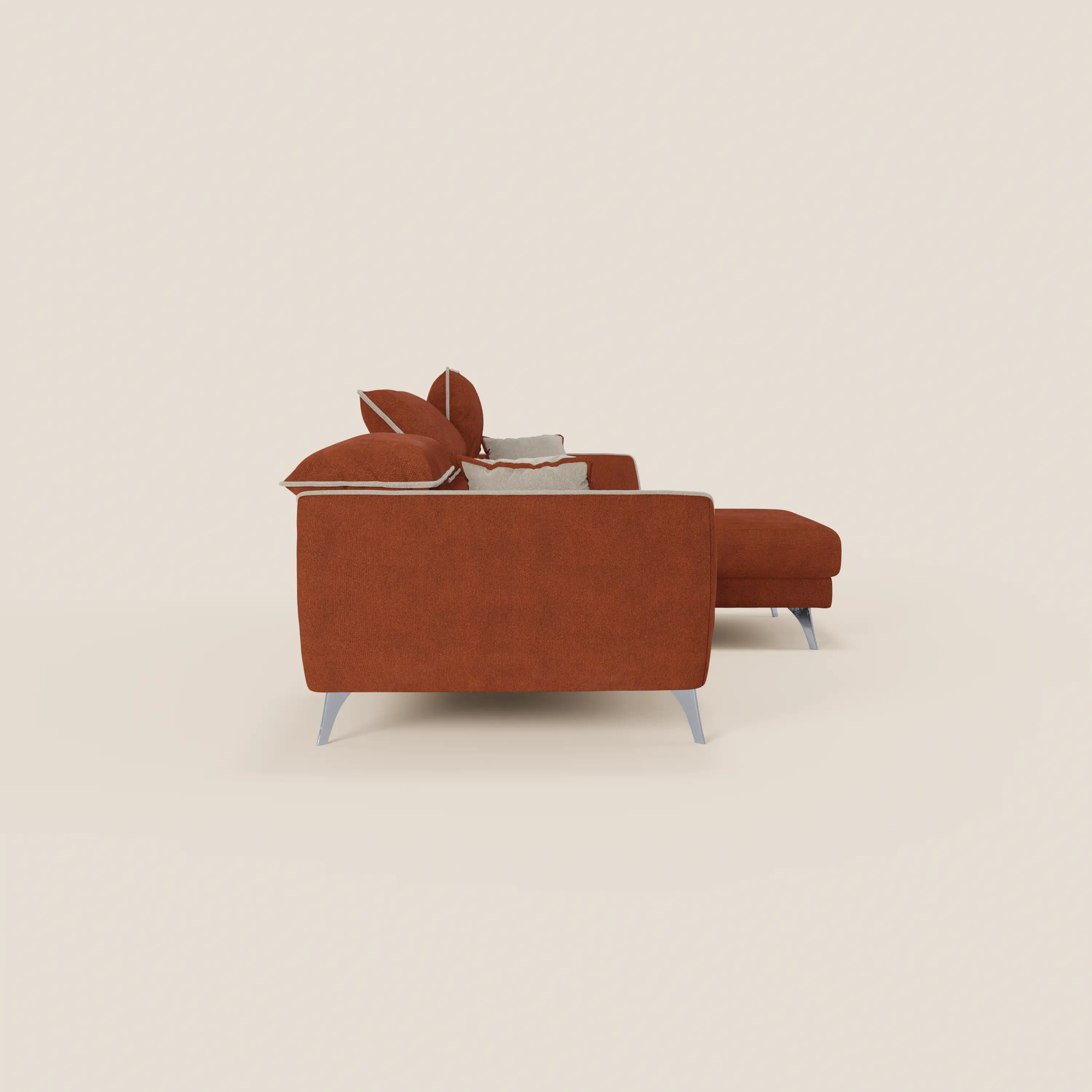 Michelangelo Canapé d'angle bicolore avec chaise longue et assises coulissantes - têtières réglables en tissu détachabale T23 - Image 8