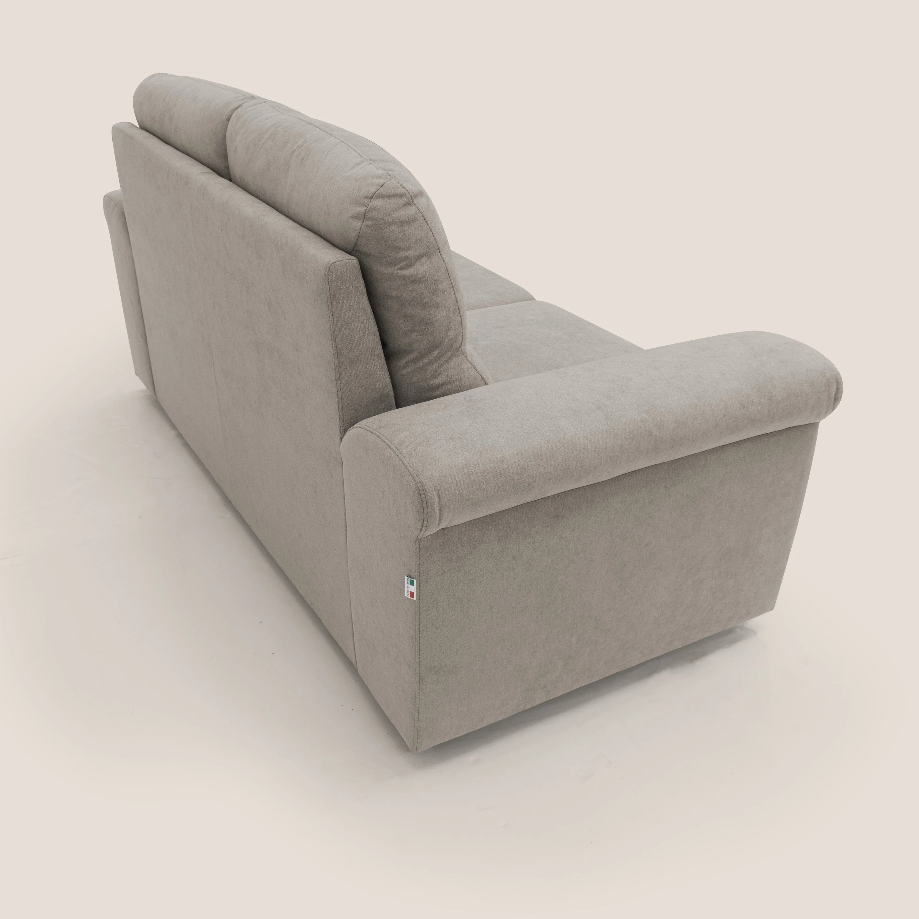 Minerva canapé linéaire avec pouf extractible en tissu doux imperméable T02 beige - Image 6