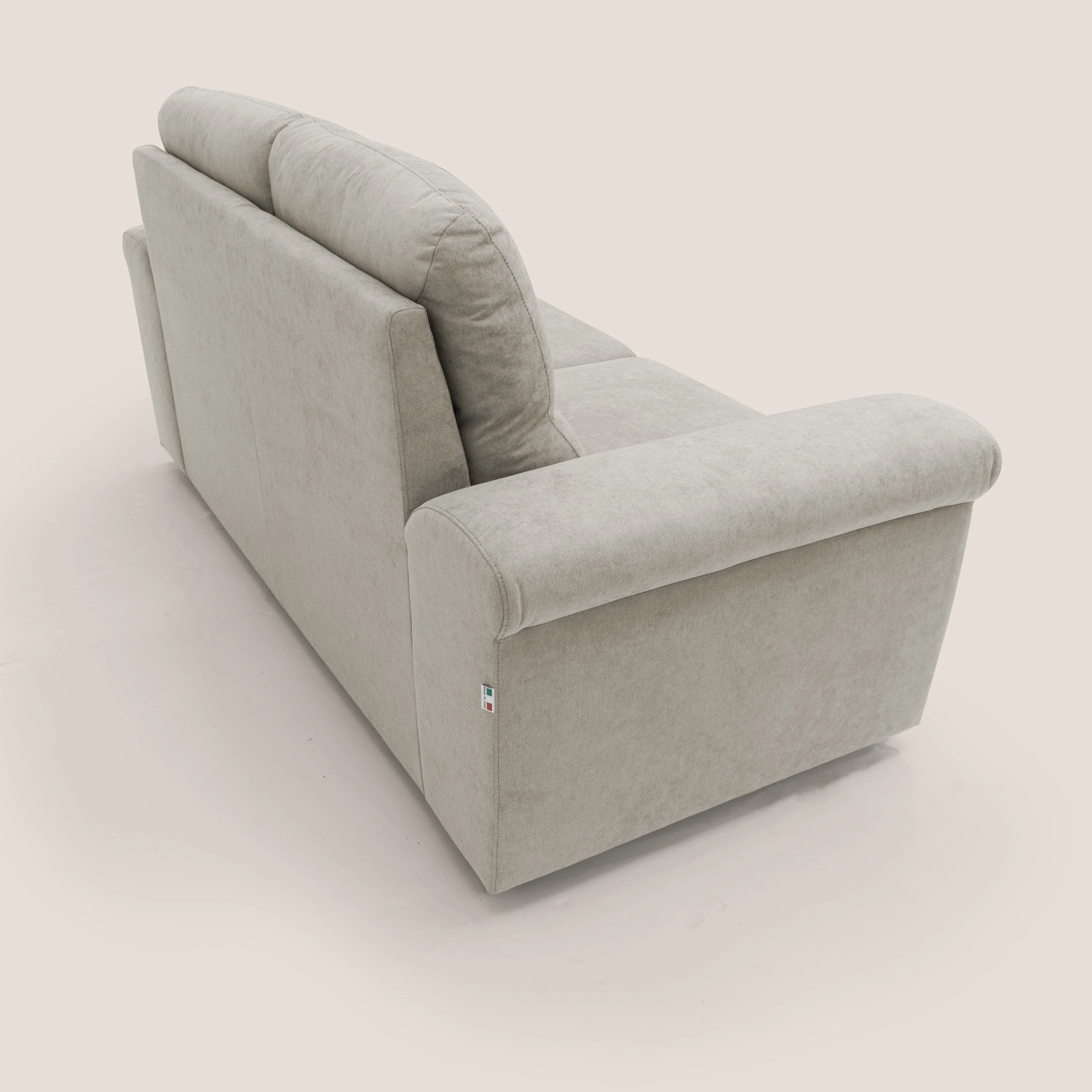 Minerva canapé linéaire avec pouf extractible en tissu doux imperméable T02 crème - Image 7