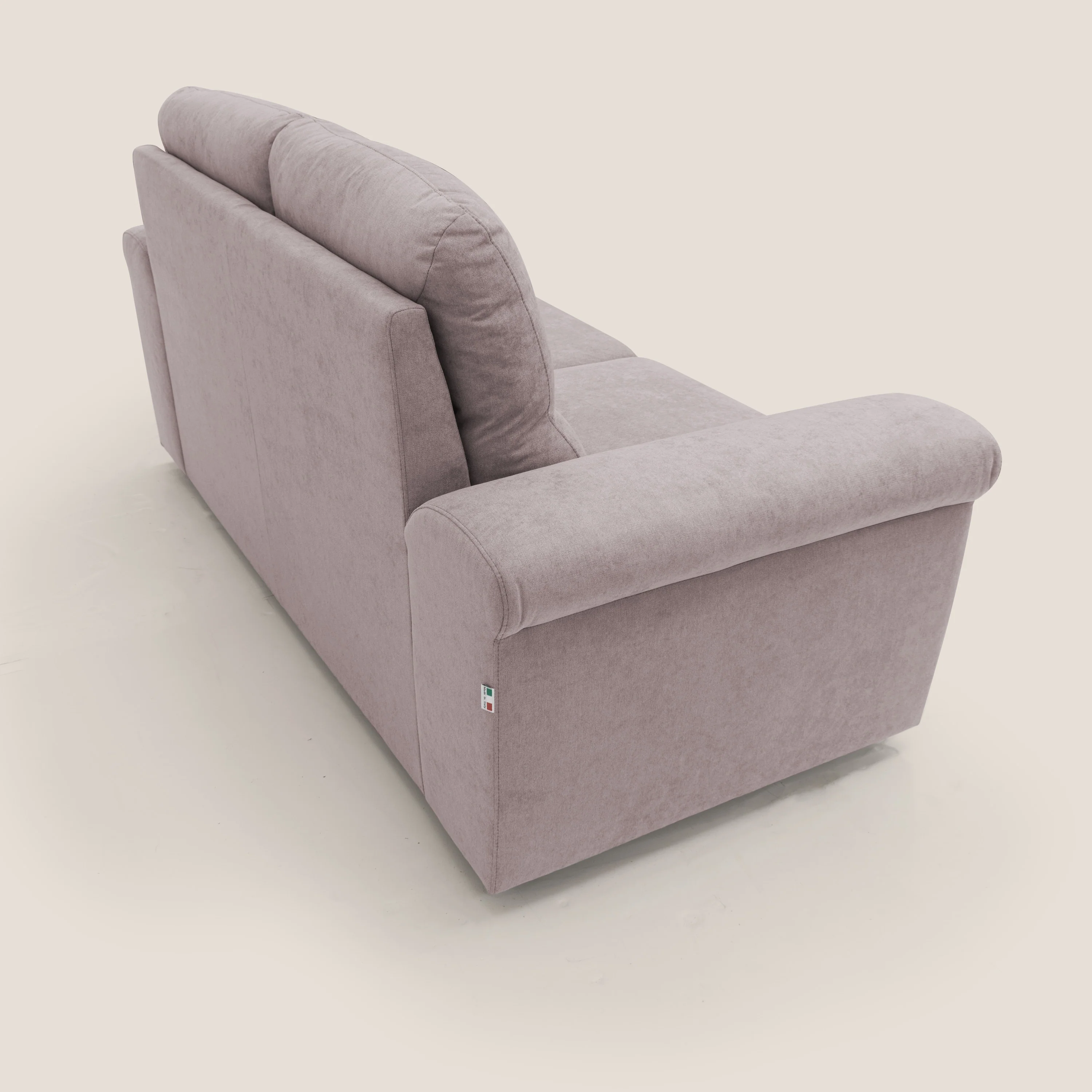Minerva canapé linéaire avec pouf extractible en tissu doux imperméable T02 rose - Image 6
