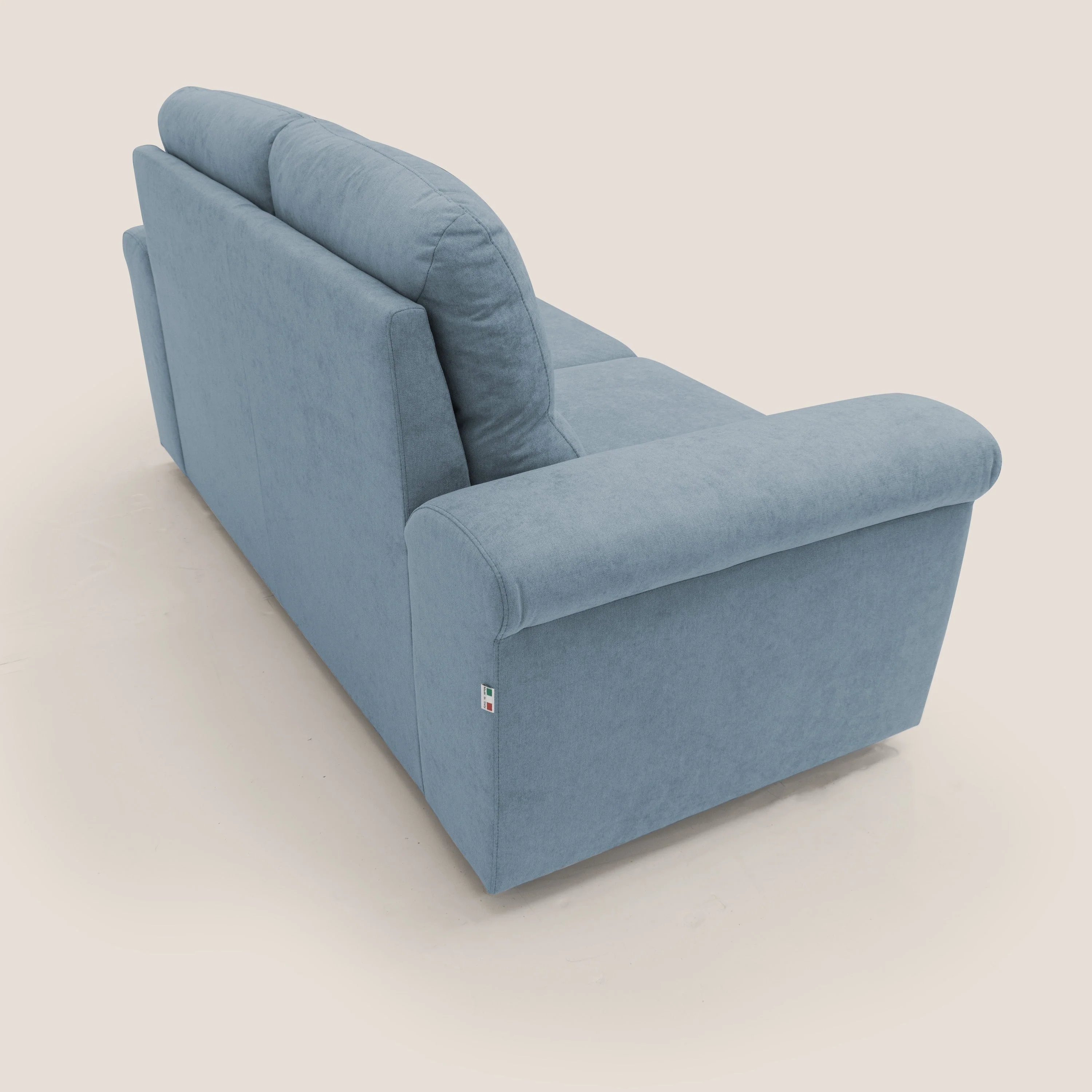 Minerva canapé linéaire avec pouf extractible en tissu doux imperméable T02 sucre glace - Image 6