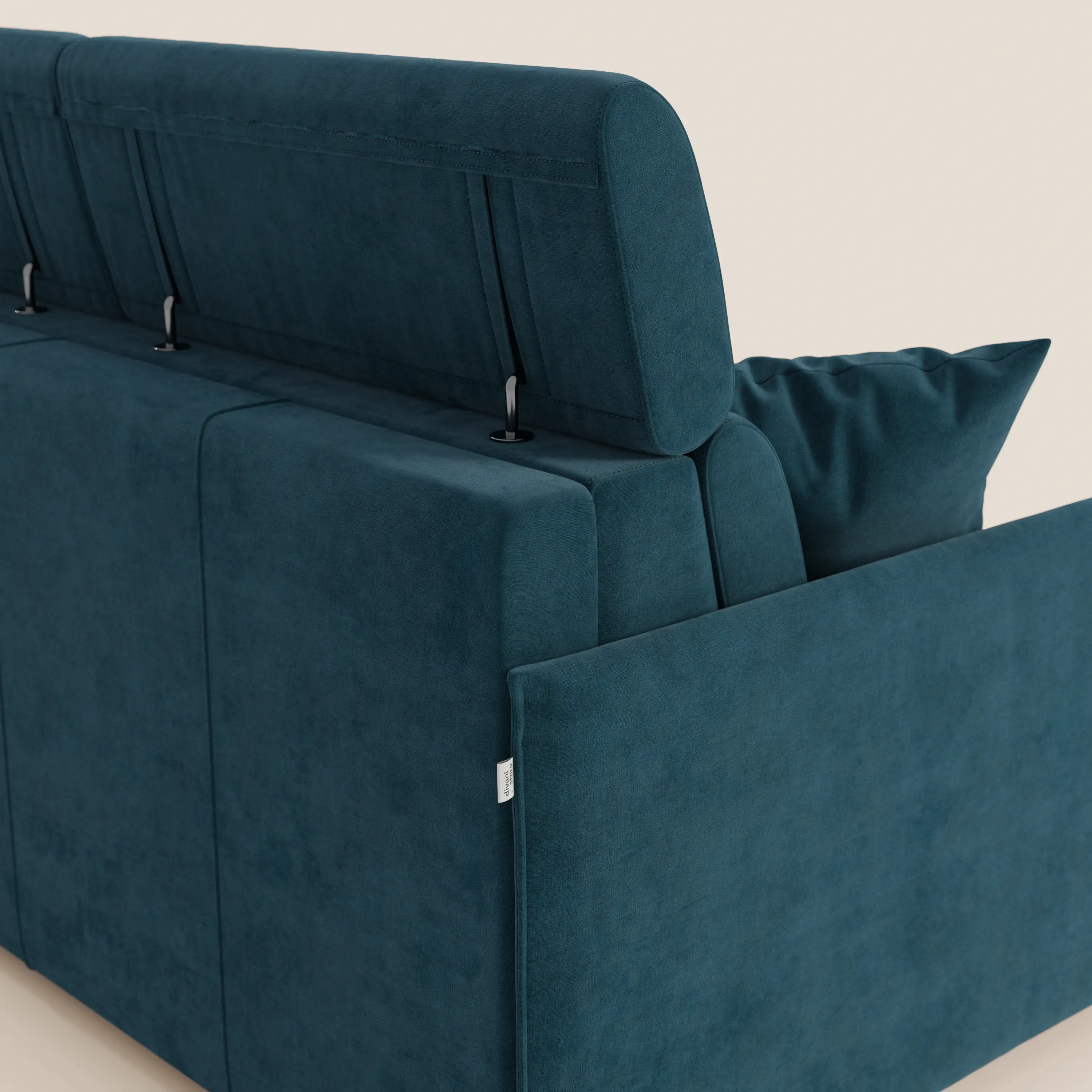 Miryam Canapé convertible avec têtières inclinables et confort maximal - design compact en tissu doux détachable T31 - Image 10