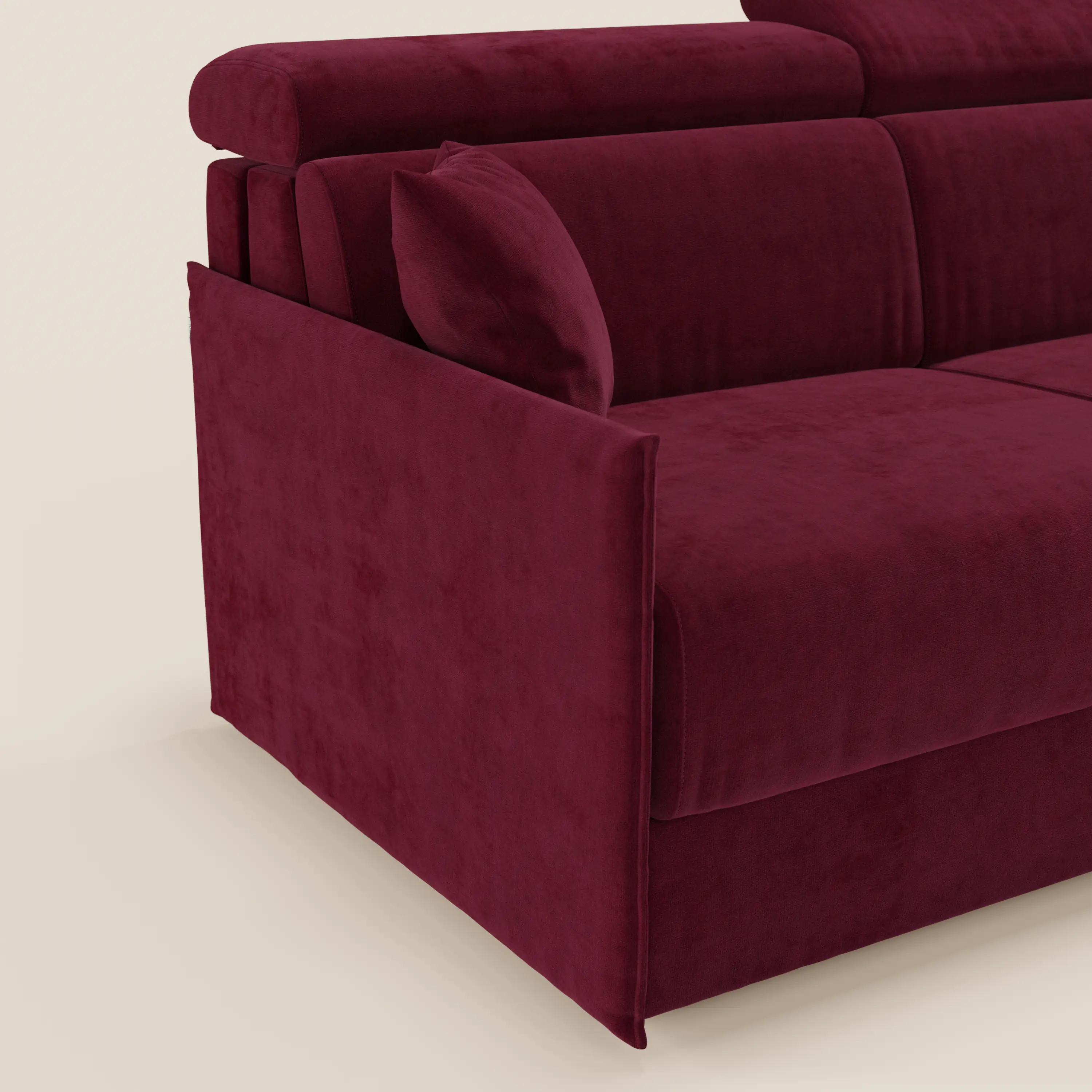 Miryam Canapé convertible avec têtières inclinables et confort maximal - design compact en tissu doux détachable T31 - Image 123