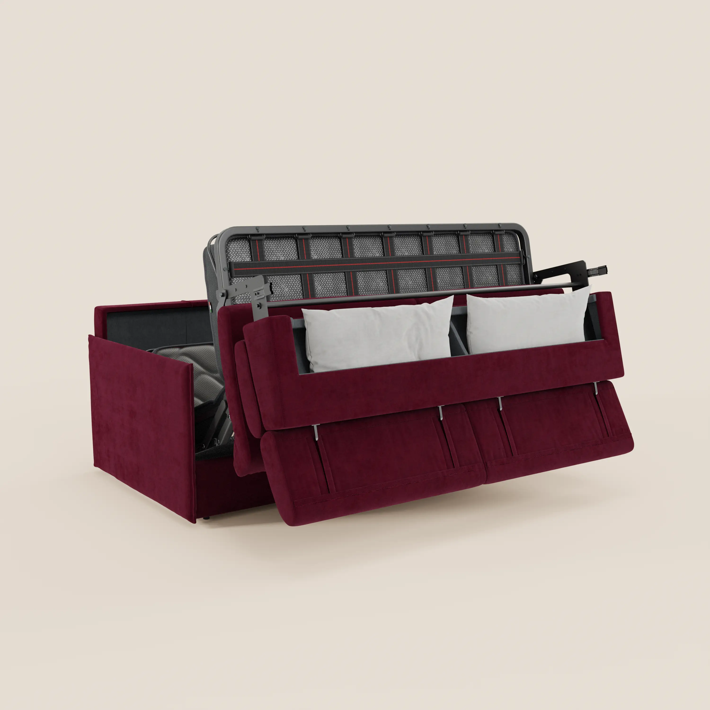 Miryam Canapé convertible avec têtières inclinables et confort maximal - design compact en tissu doux détachable T31 - Image 124