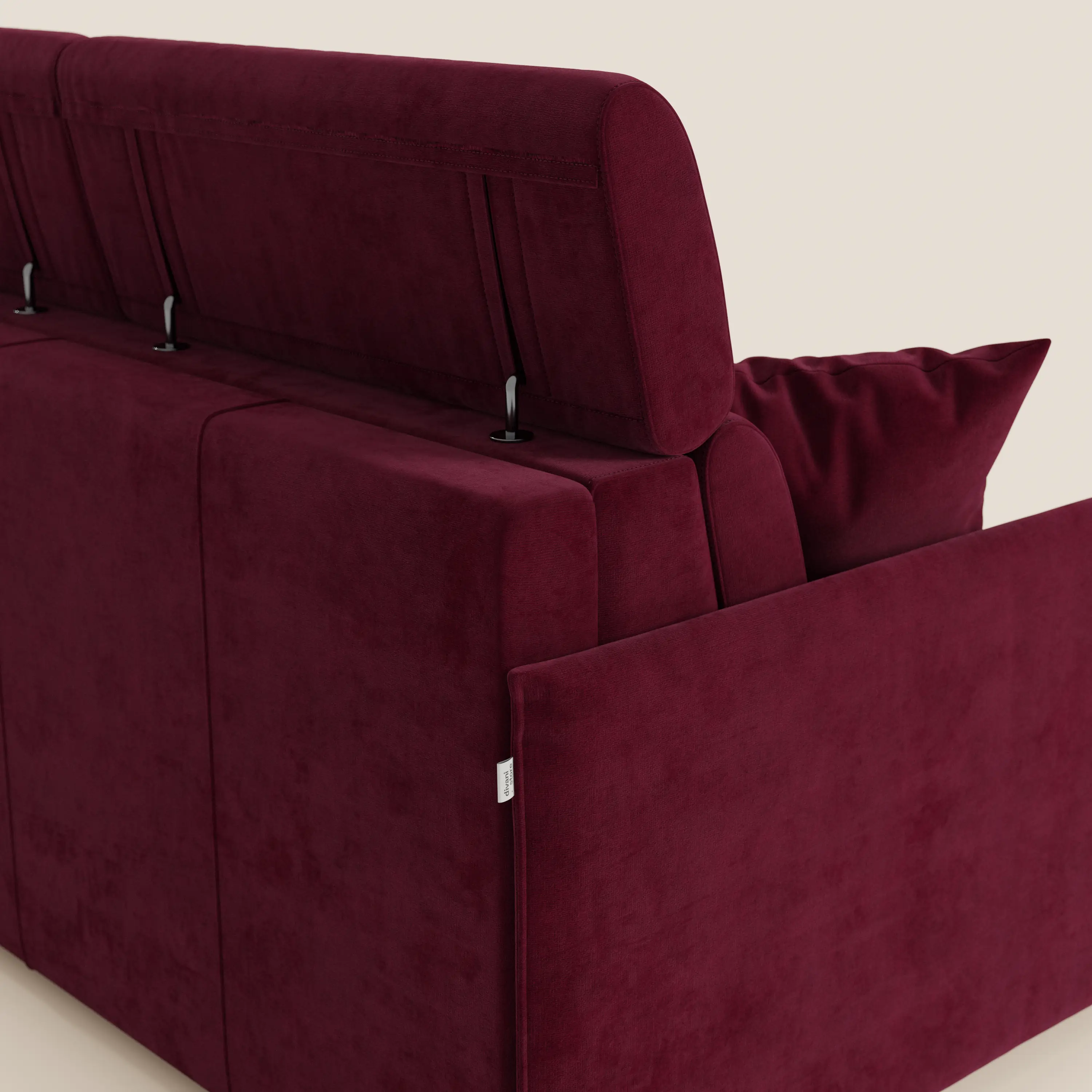 Miryam Canapé convertible avec têtières inclinables et confort maximal - design compact en tissu doux détachable T31 - Image 127