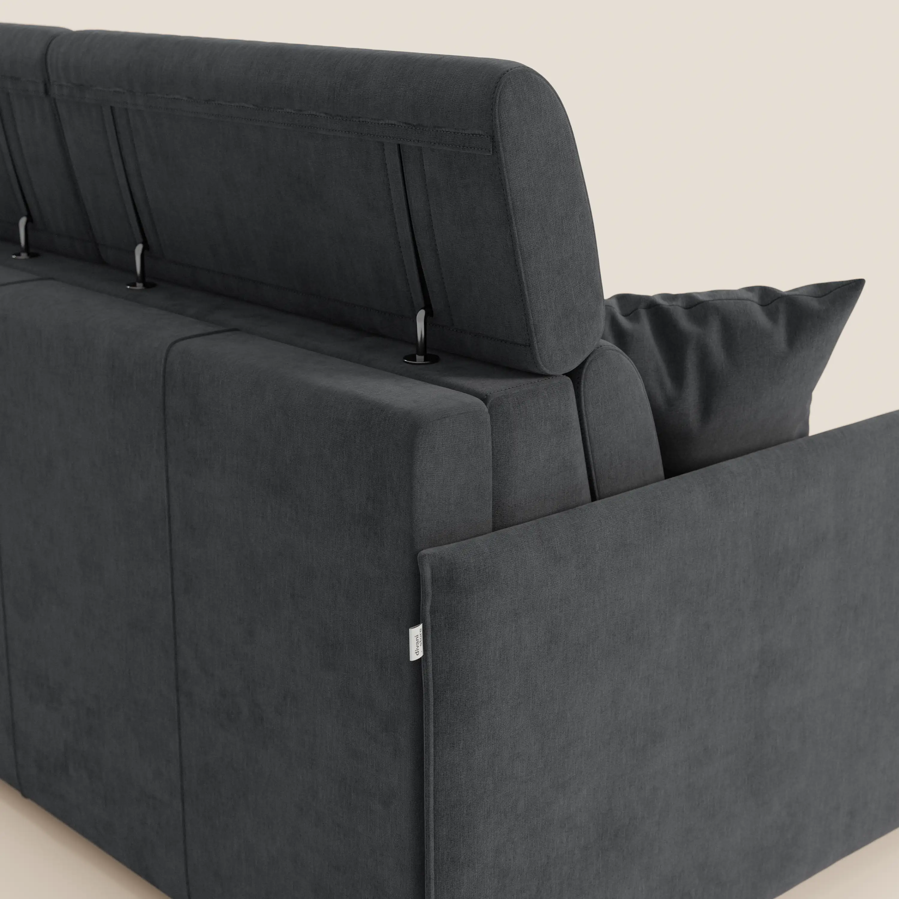 Miryam Canapé convertible avec têtières inclinables et confort maximal - design compact en tissu doux détachable T31 - Image 140
