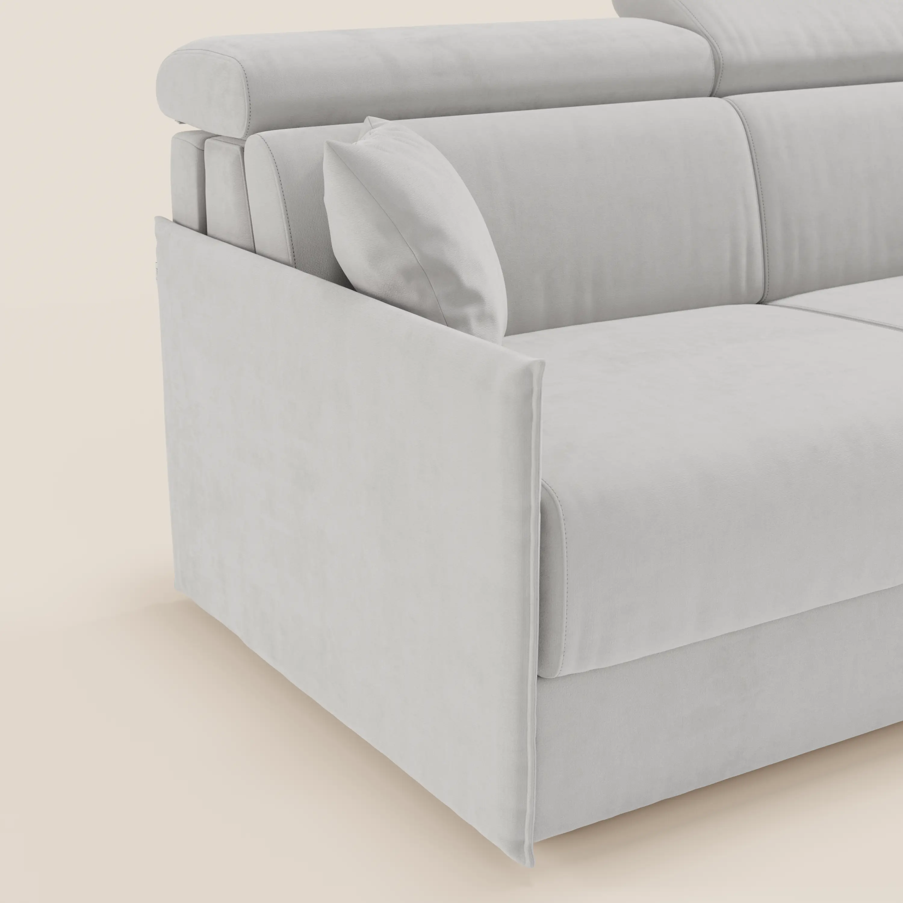 Miryam Canapé convertible avec têtières inclinables et confort maximal - design compact en tissu doux détachable T31 - Image 149