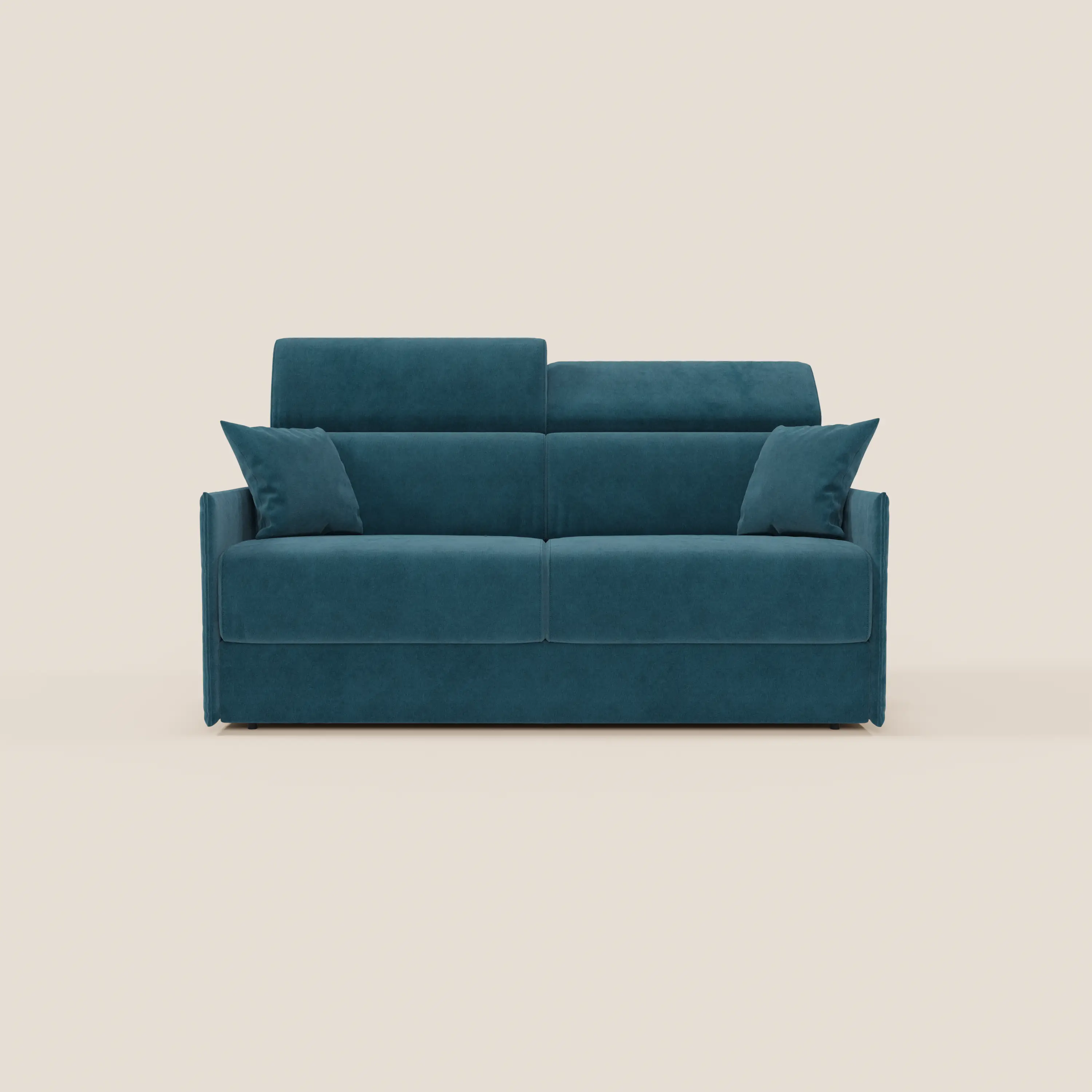 Miryam Canapé convertible avec têtières inclinables et confort maximal - design compact en tissu doux détachable T31 - Image 3