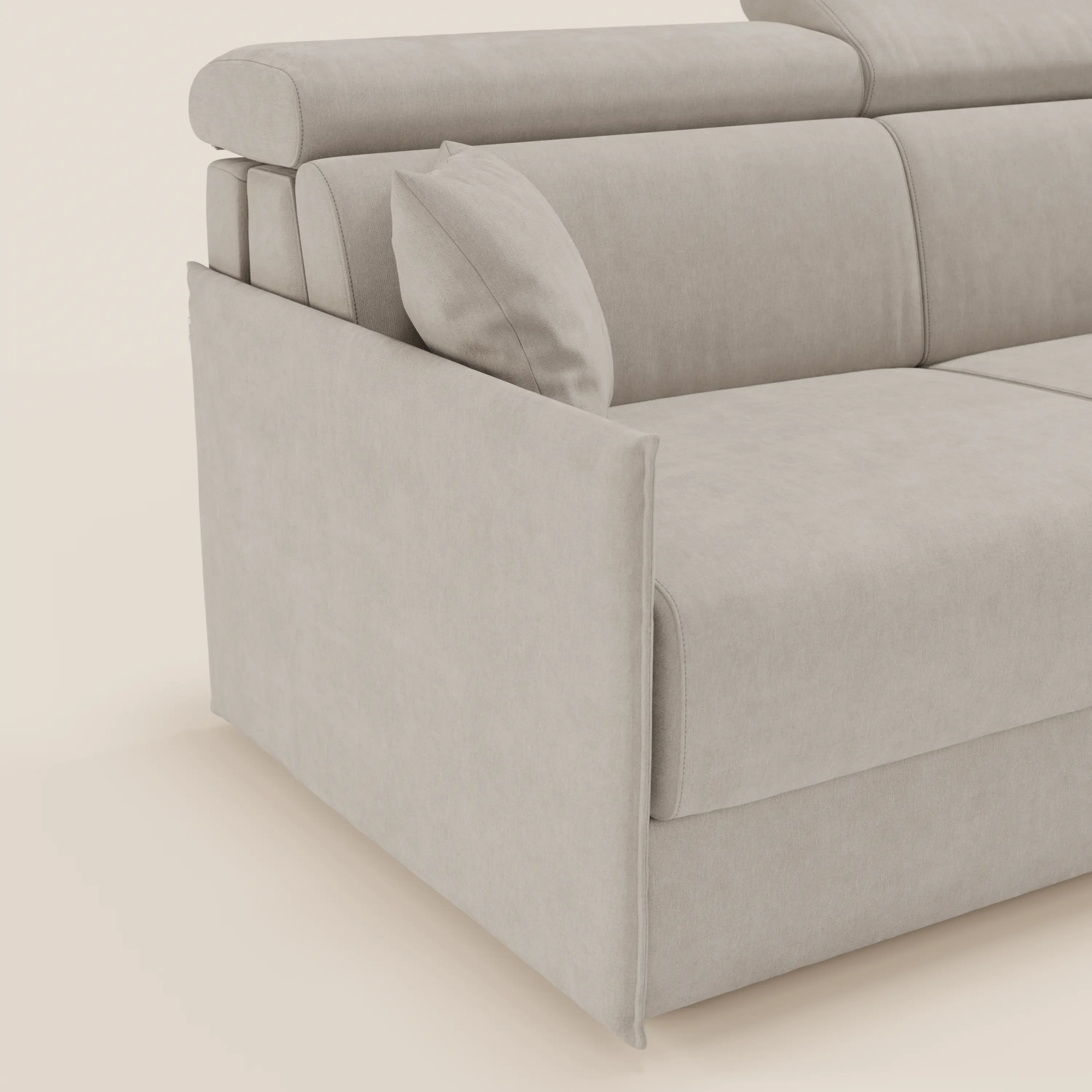 Miryam Canapé convertible avec têtières inclinables et confort maximal - design compact en tissu doux détachable T31 - Image 45
