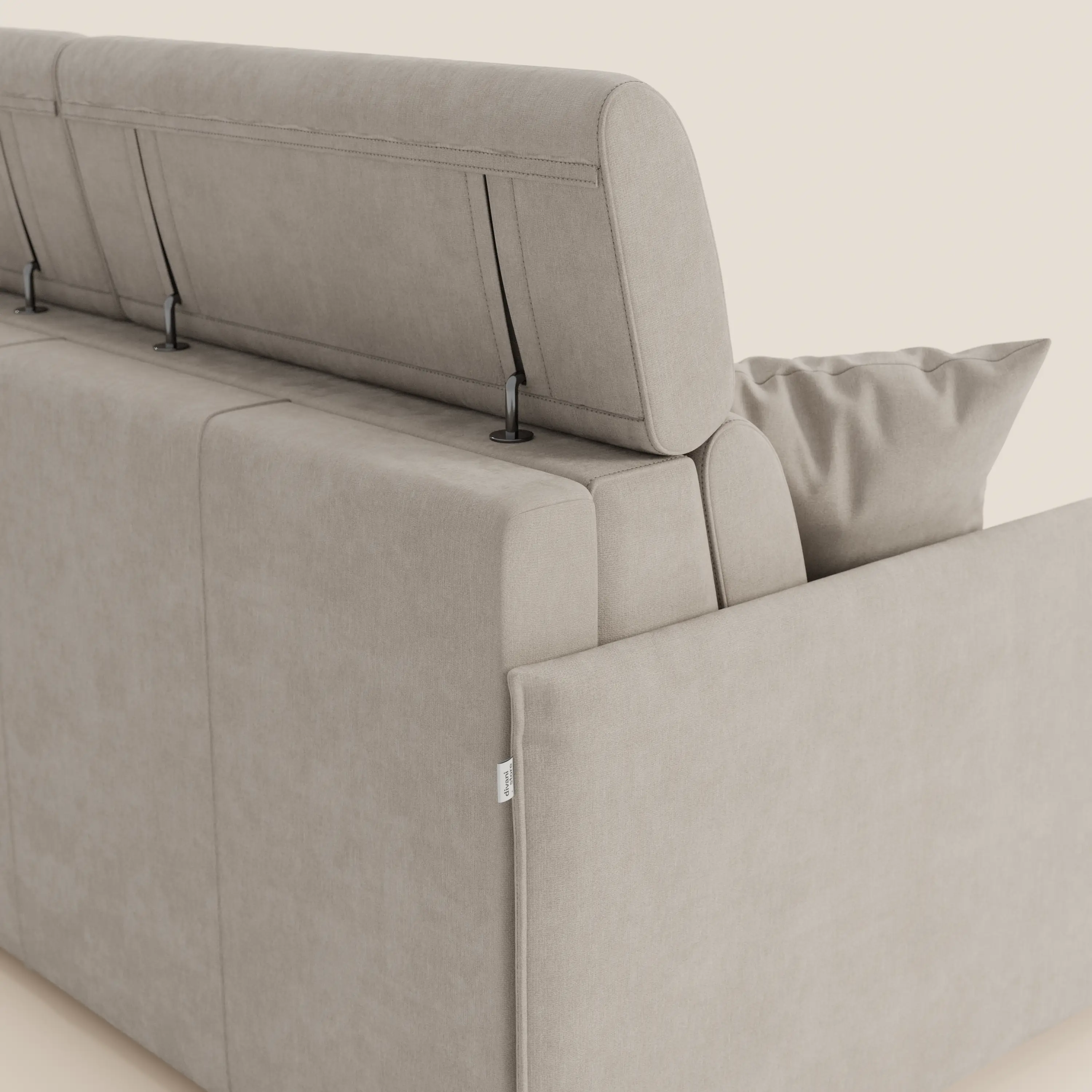 Miryam Canapé convertible avec têtières inclinables et confort maximal - design compact en tissu doux détachable T31 - Image 49