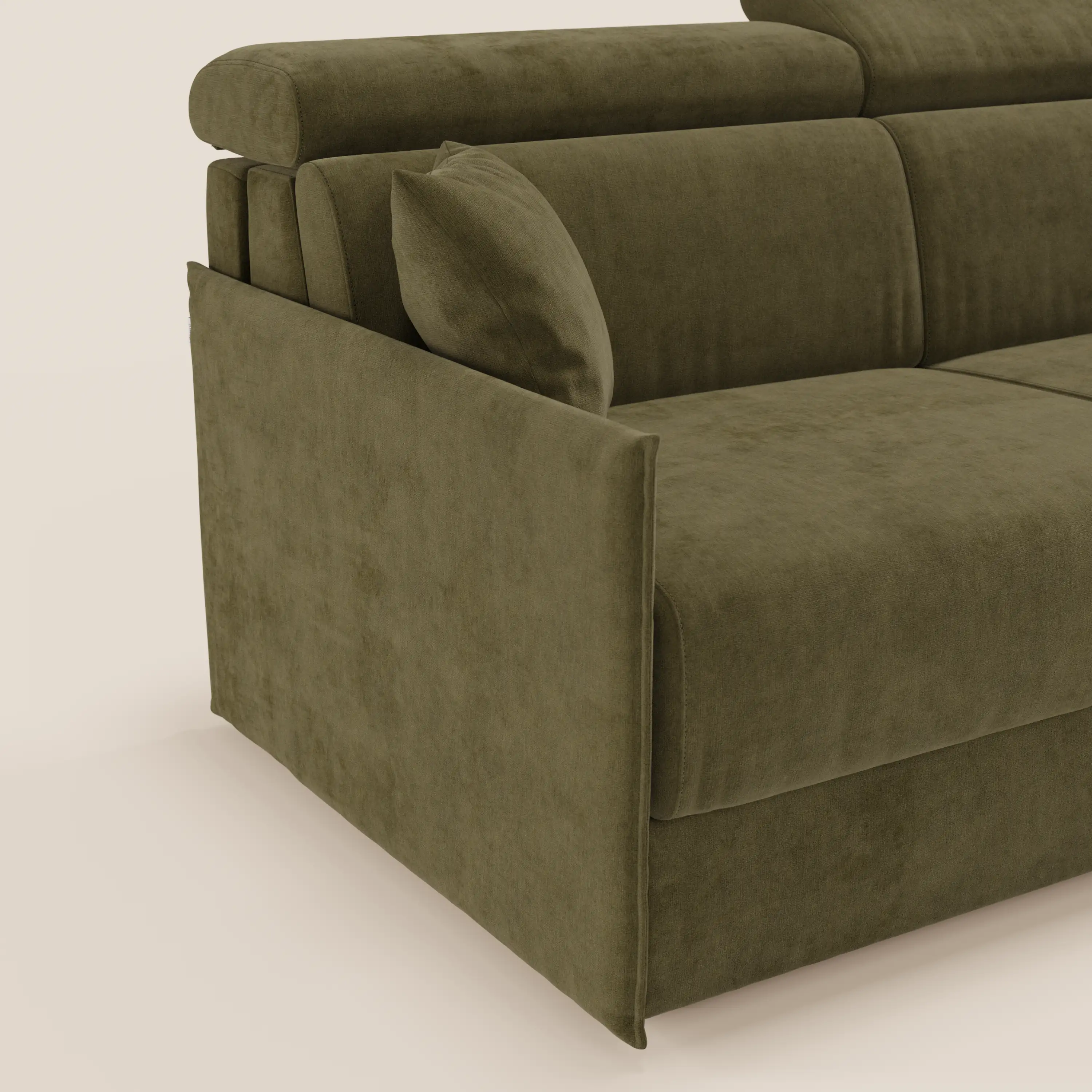 Miryam Canapé convertible avec têtières inclinables et confort maximal - design compact en tissu doux détachable T31 - Image 58